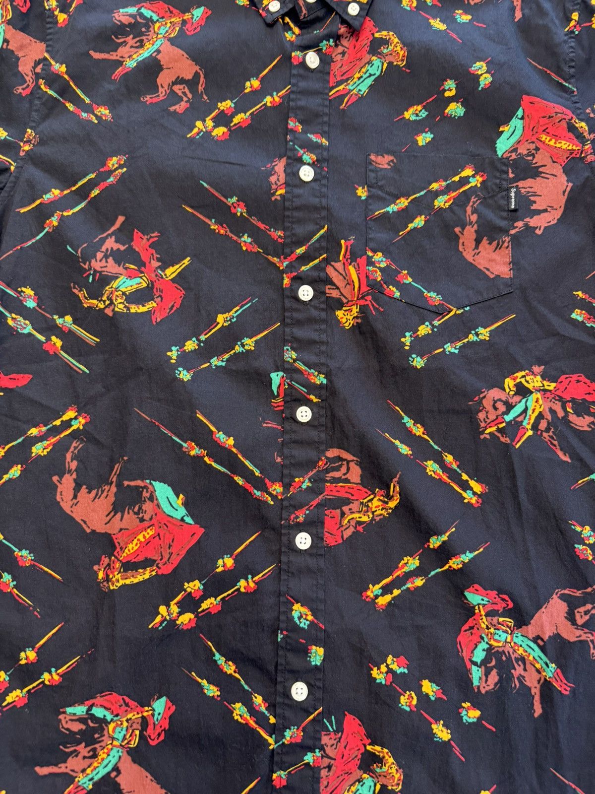 Supreme SS13 Supreme Matador Short Sleeve Button Up Shirt Size US M / EU 48-50 / 2 - 3 Thumbnail