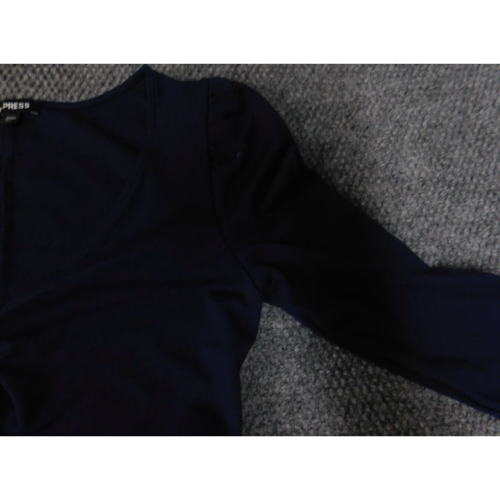 Express Express Dress Women Long A-Line Blue Medium M Rayon Stretch Casual Classic Dolman Sleeve Crew Neck Pullover Solid Size M / US 6-8 / IT 42-44 - 4 Thumbnail