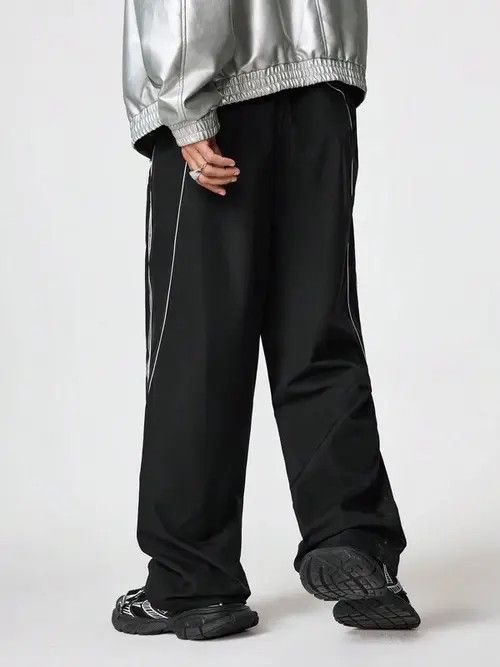 Japanese Brand × Vintage Vintage RETRO loose wide sweatpants Size US 36 / EU 52 - 2 Thumbnail