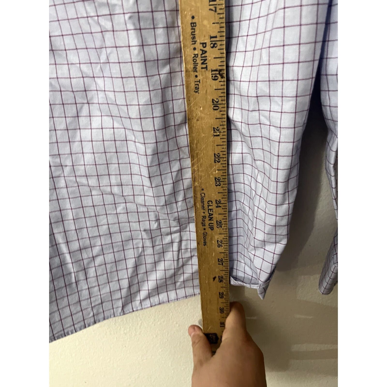 Tommy Hilfiger Tommy Hilfiger Slim Fit Blue Plaid Button-Down Long Sleeve Shirt 15.5 Mens (Regular) B-D Blue Size US M / EU 48-50 / 2 - 4 Thumbnail