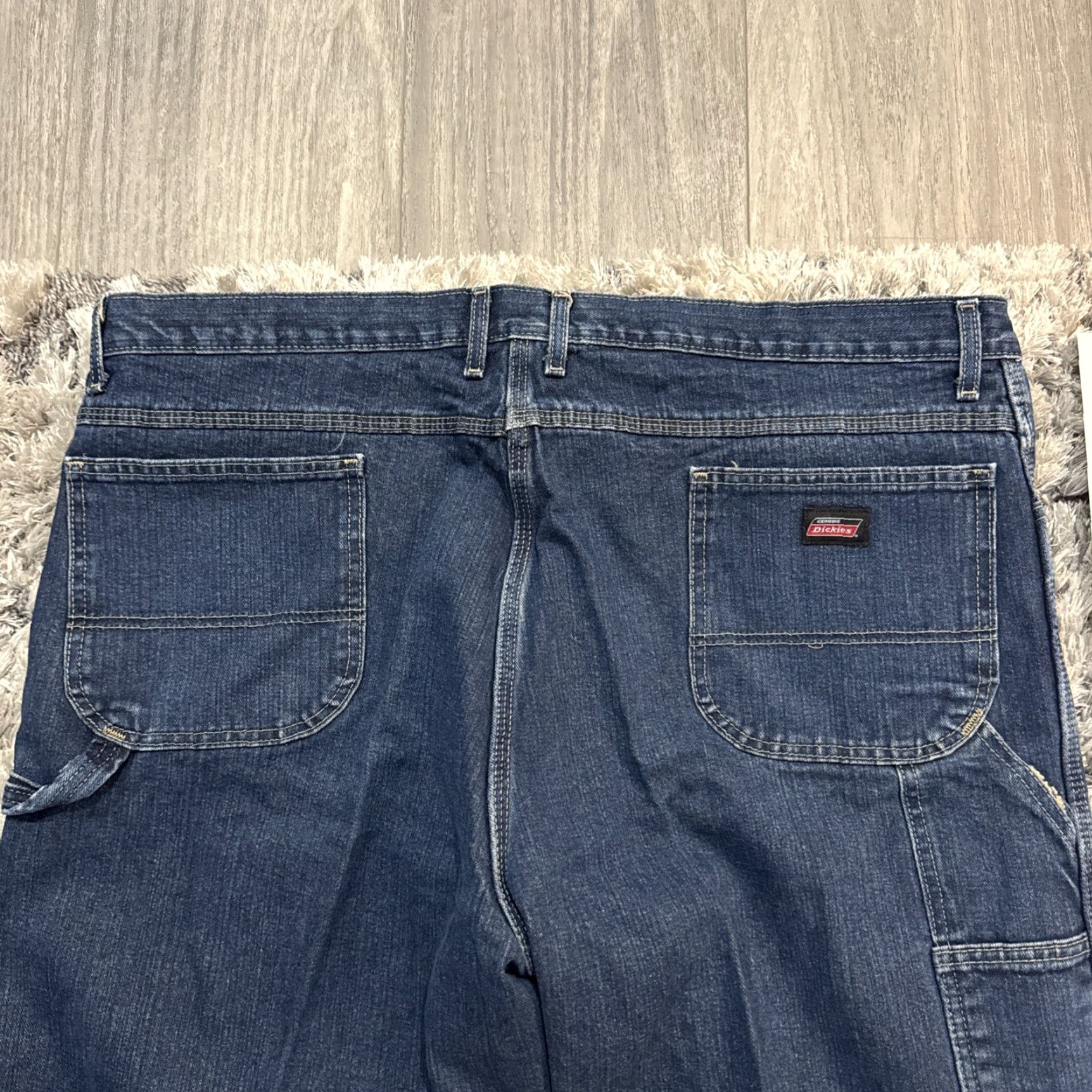 Dickies VINTAGE Dickies Jeans Blue 90s Carpenter Workwear Baggy Men’s 44x30 Size 44 Inseam 29 Straight Mens Size US 44 / EU 60 - 3 Thumbnail