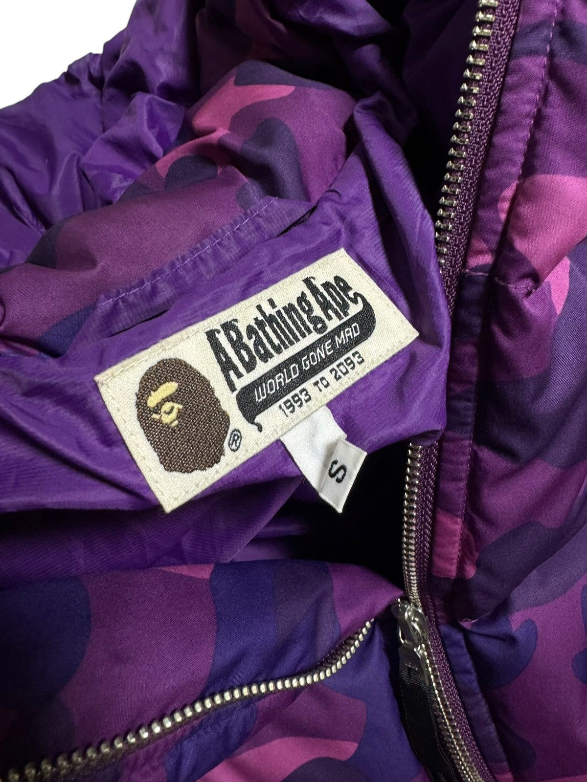 Bape BAPE Puffer Down Jacket Purple camo Size US S / EU 44-46 / 1 - 7 Thumbnail