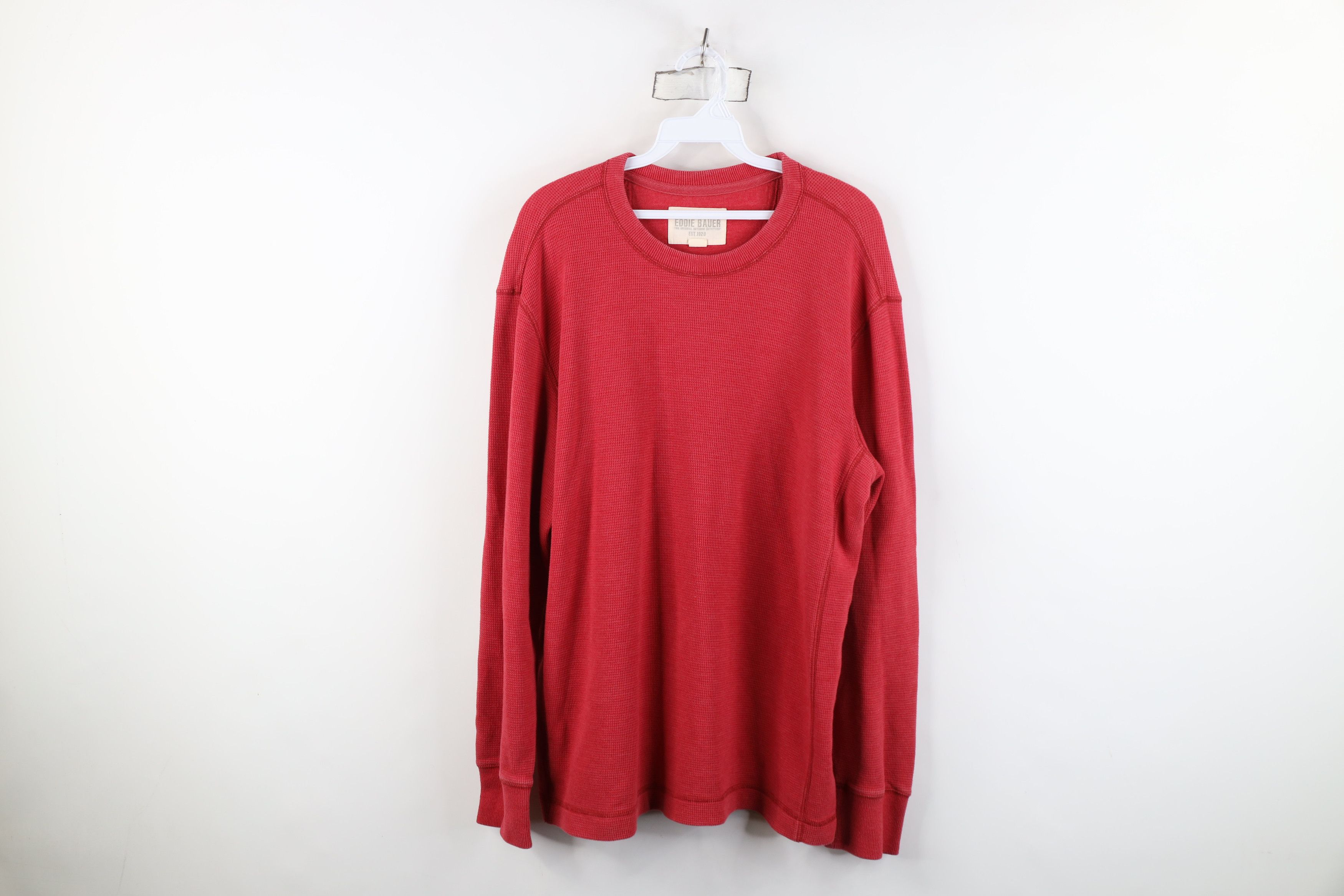 Eddie Bauer Vintage Y2K Eddie Bauer Waffle Knit Long Sleeve T-Shirt Size US L / EU 52-54 / 3 - 1 Thumbnail