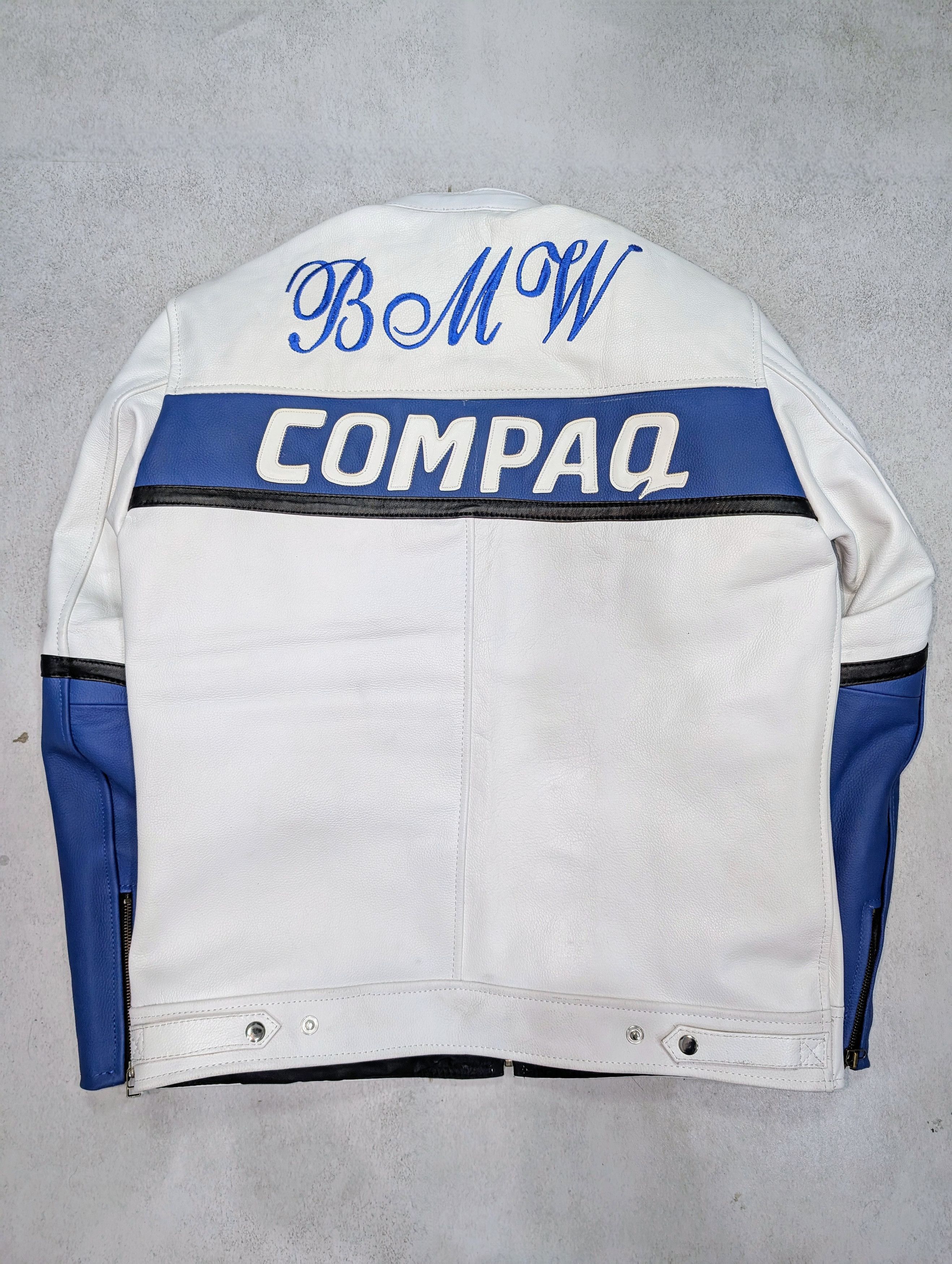 NASCAR 🔥 BMW 🏎️ Racing Leather Jacket Rare Streetwear L Size US M / EU 48-50 / 2 - 2 Thumbnail