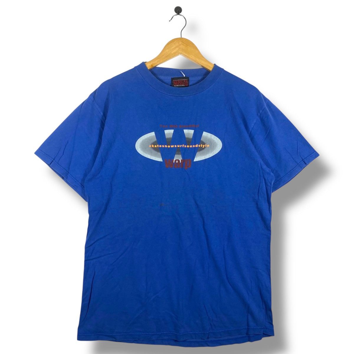 Vintage Vintage WARP Skate Snow Surf Sound Style Graphic Tee Shirt Size US L / EU 52-54 / 3 - 1 Thumbnail