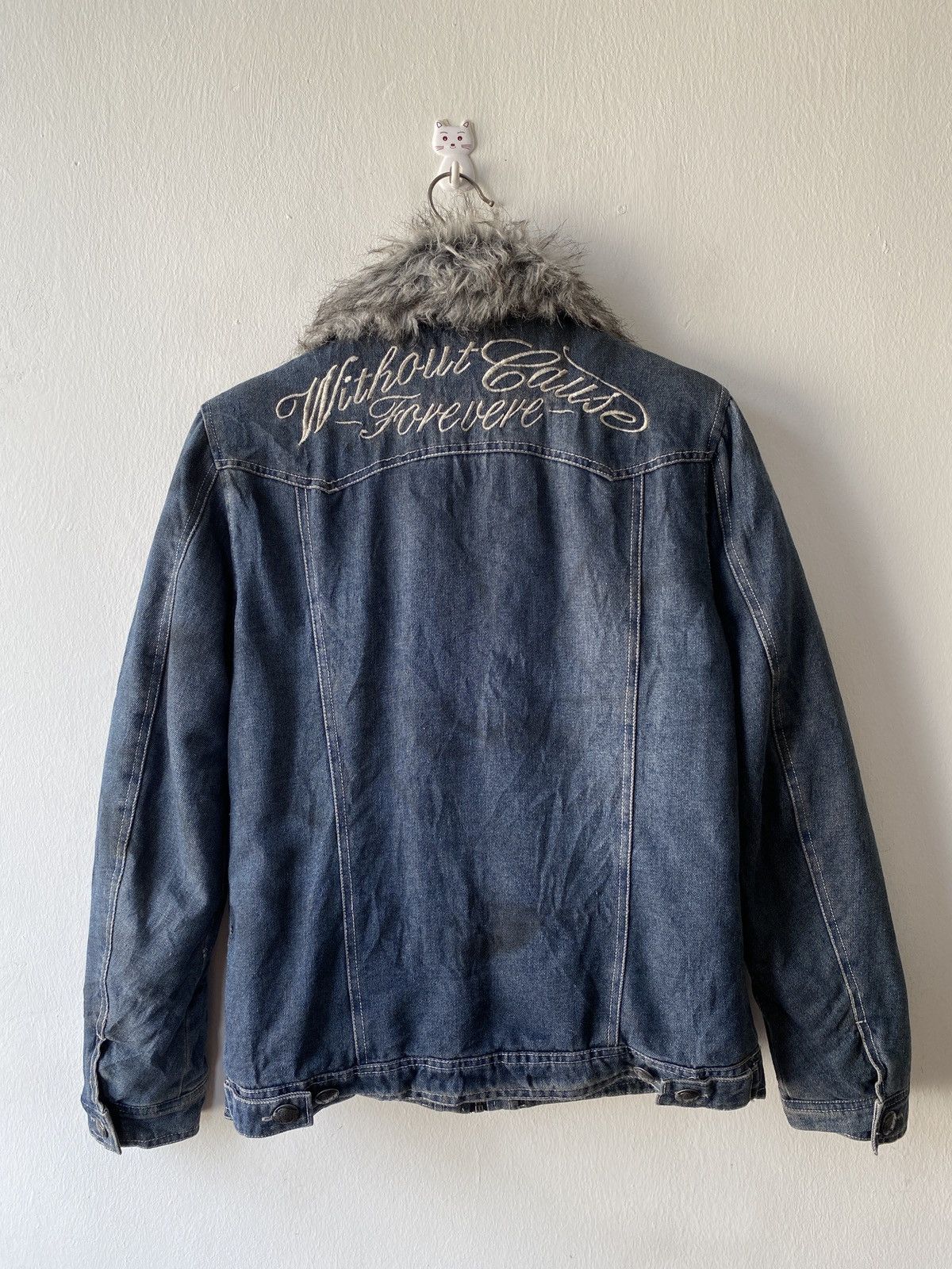 In The Attic In The Attic Japan Faux Fur Denim Jacket Size US M / EU 48-50 / 2 - 4 Thumbnail