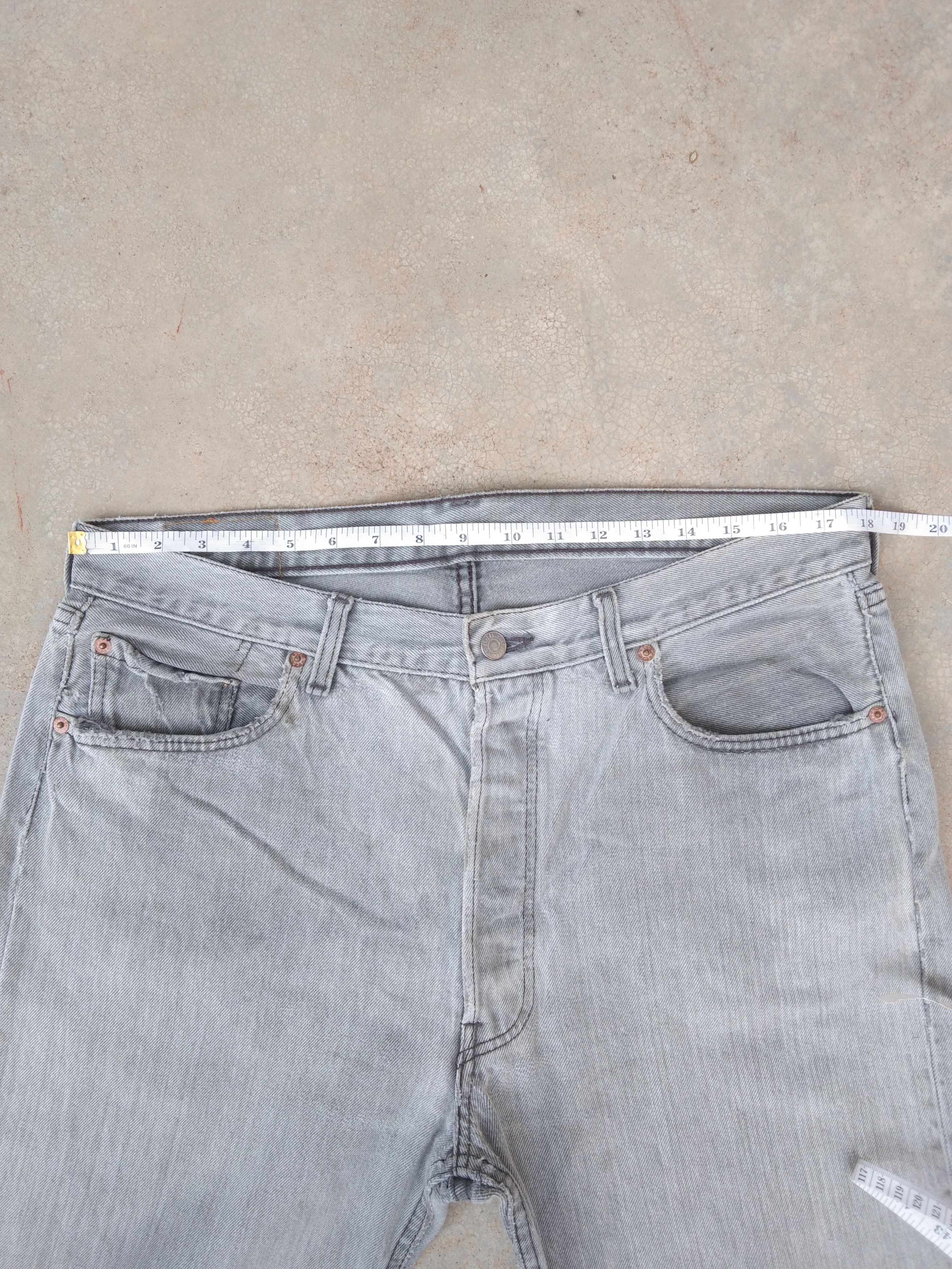Levi's × Vintage 90s Vintage Levis 501 Made In USA Distressed Jeans 36x29 Size US 36 / EU 52 - 9 Thumbnail