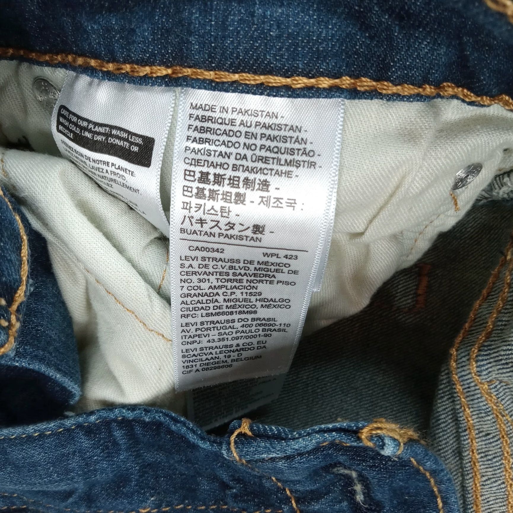 Levi's Levis 513 Jeans Mens Size 32x30 Blue Denim Pockets Slim Straight Leg Stretch Size US 32 / EU 48 - 7 Thumbnail