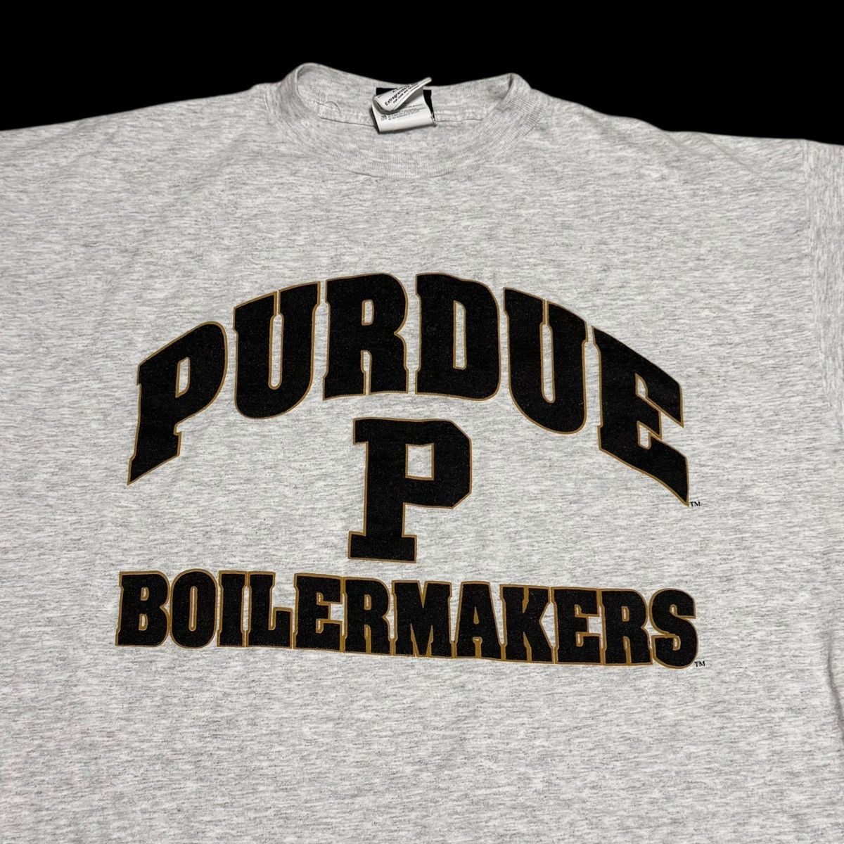 Vintage Vintage 90s Purdue University Boilermakers Gray Shirt XL Size US XL / EU 56 / 4 - 2 Thumbnail