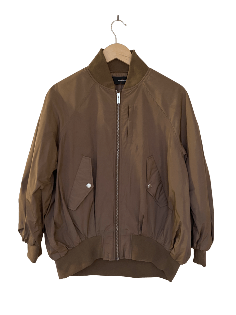 image of Gu Military Bomber Jacket in Brown, Men's (Size Medium)