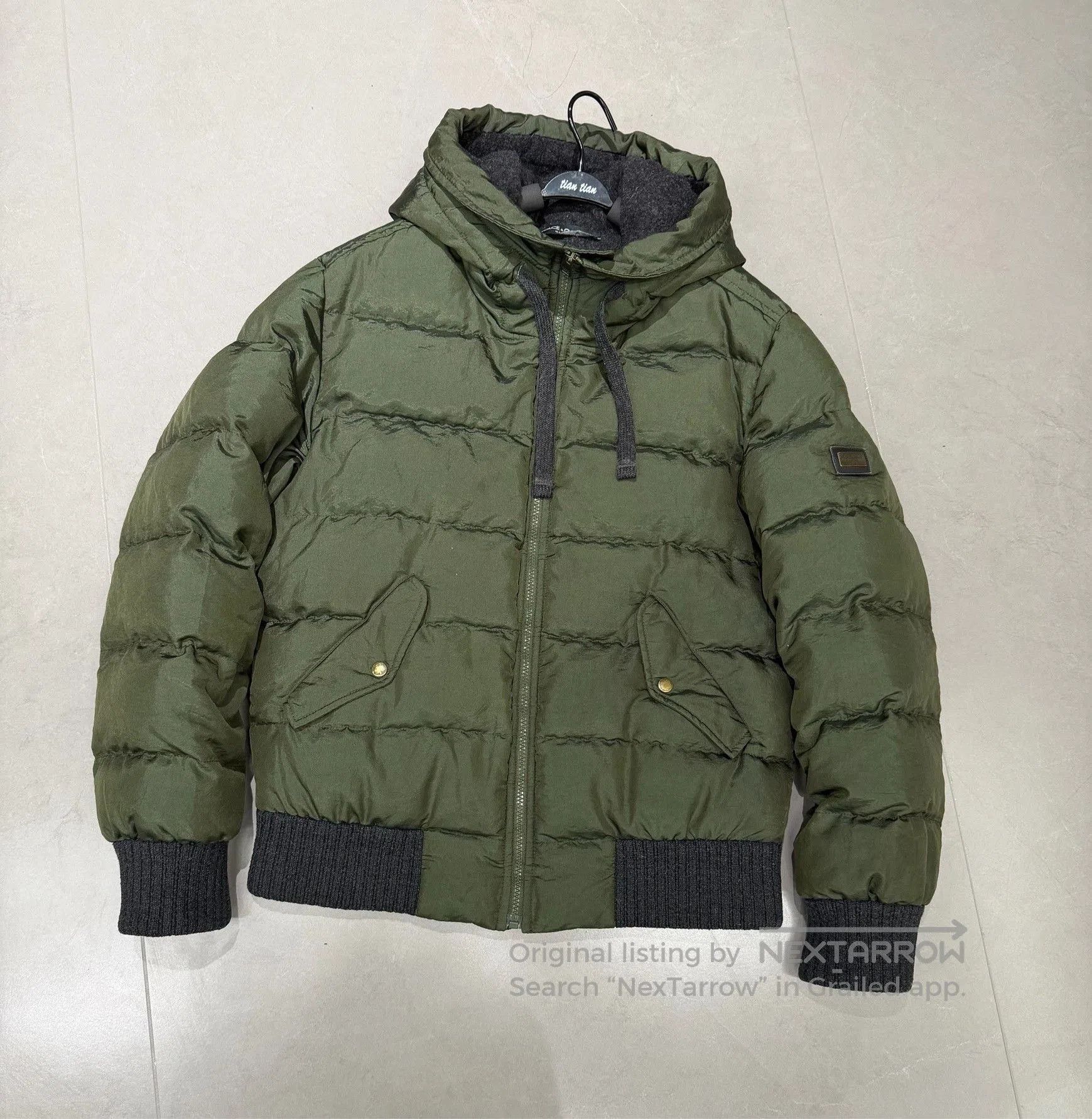 Dolce & Gabbana Dolce & Gabbana Men's Army Green Down Jacket. Size US M / EU 48-50 / 2 - 1 Thumbnail
