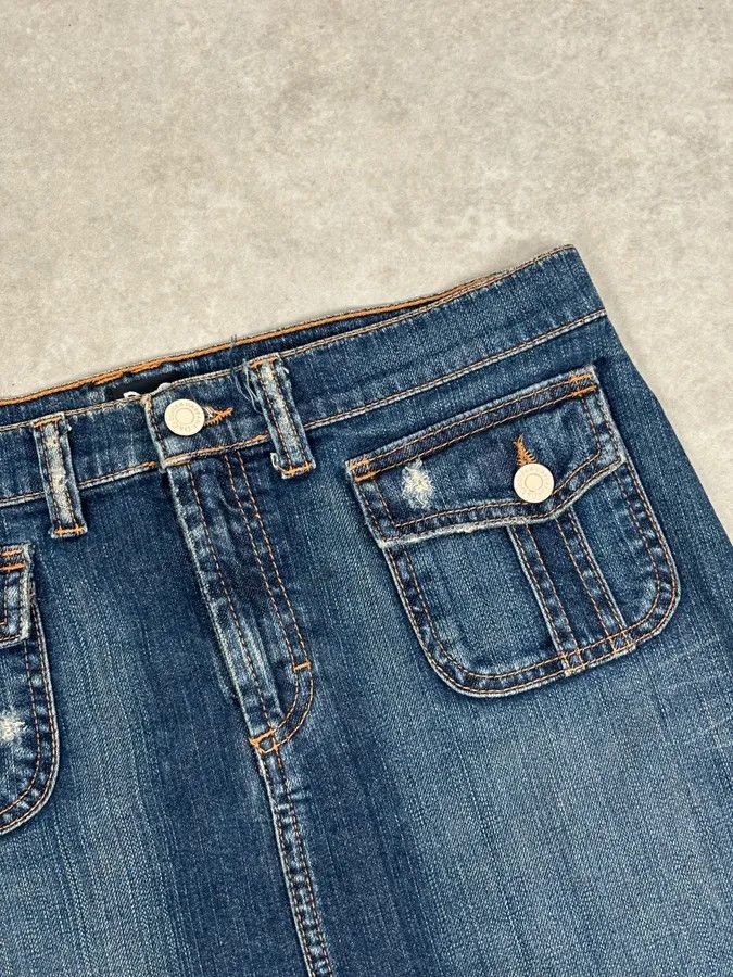 Dolce & Gabbana SS2006 Dolce & Gabbana Navy Denim Multi-Pocket Skirt Size 27" / US 4 / IT 40 - 8 Thumbnail