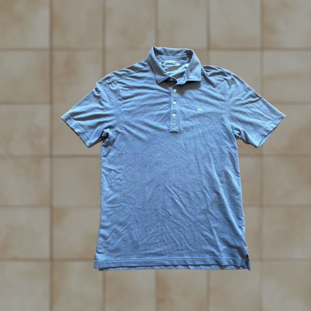 TravisMathew Travis Mathew MEN'S POLO SHIRT Golf Collar Gray Stripe M Size US M / EU 48-50 / 2 - 1 Thumbnail