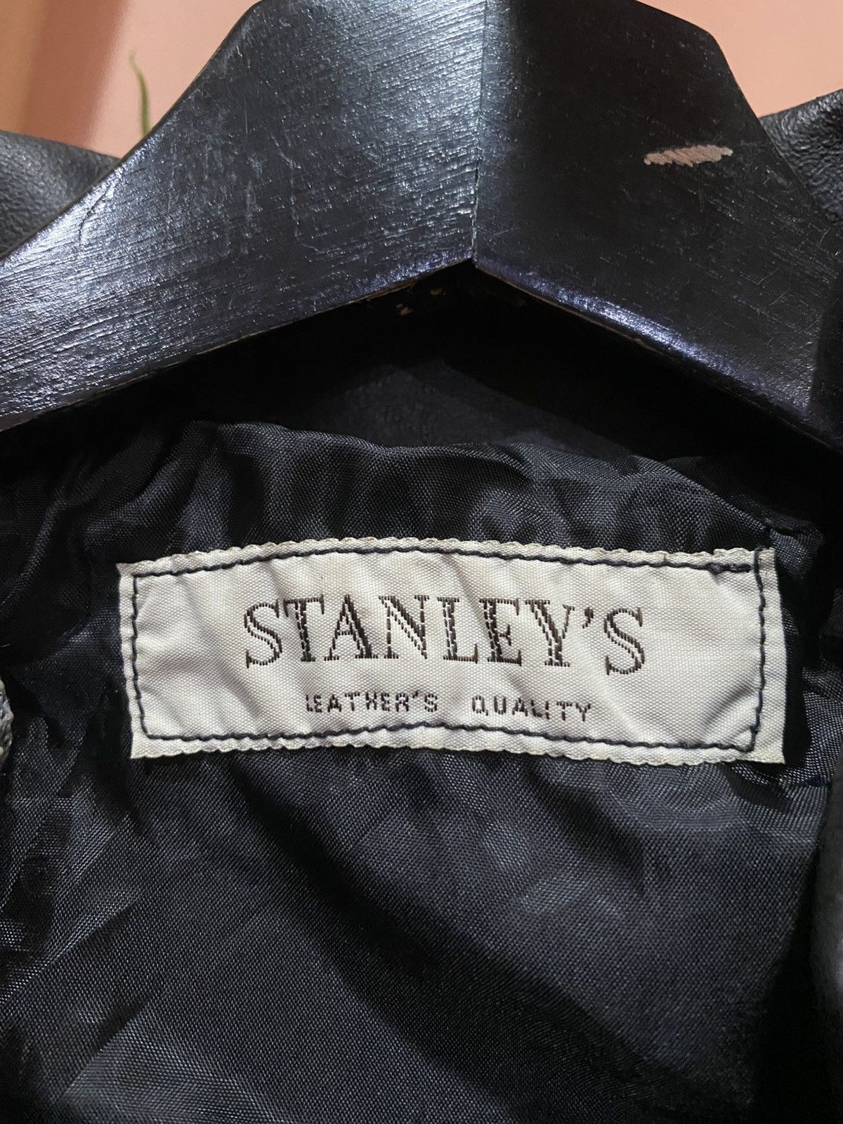 Stanley & Sons Vintage STANLEY’S Black Leather Jacket with Zip Closure Size US M / EU 48-50 / 2 - 6 Thumbnail