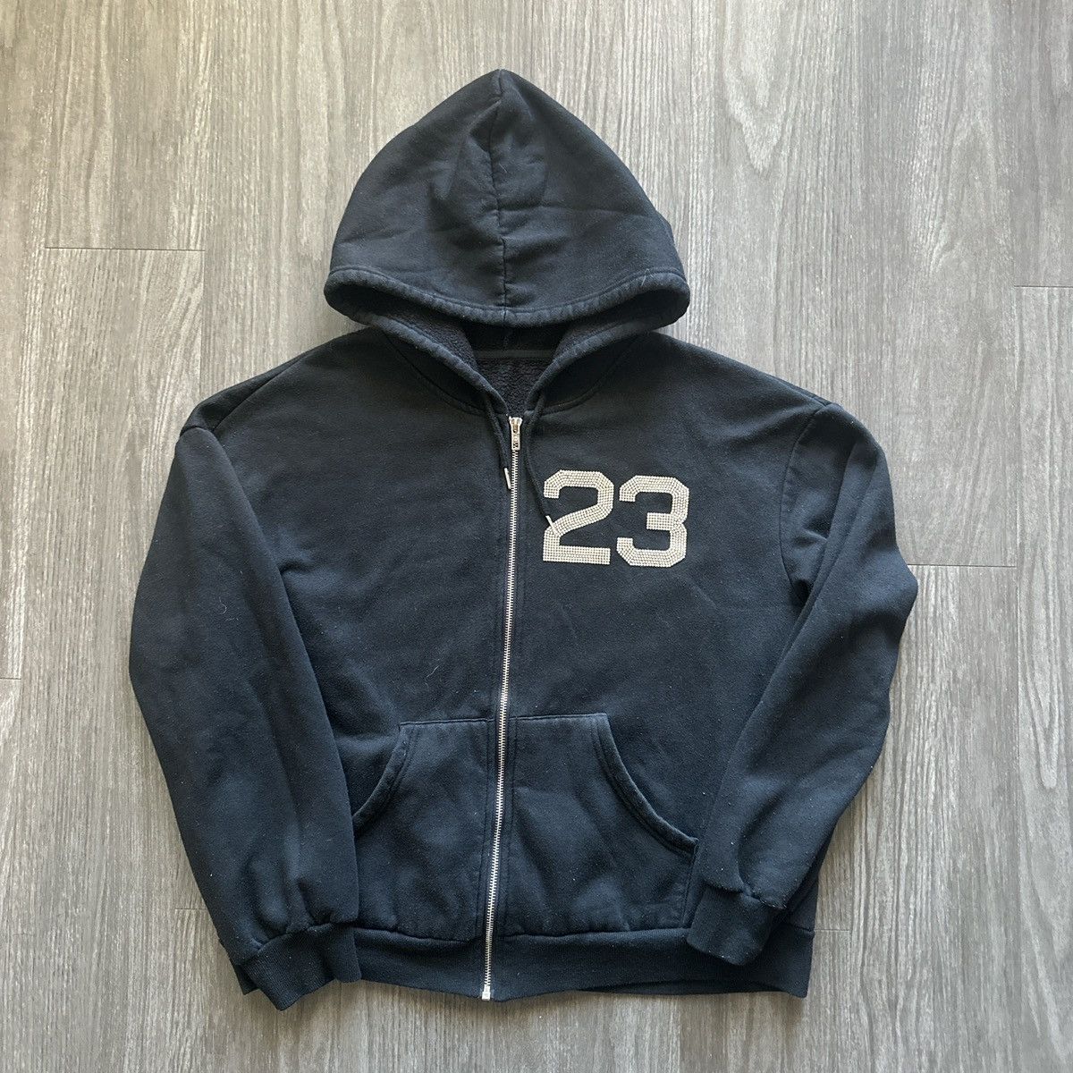 Black Zip “23” Rhinestones