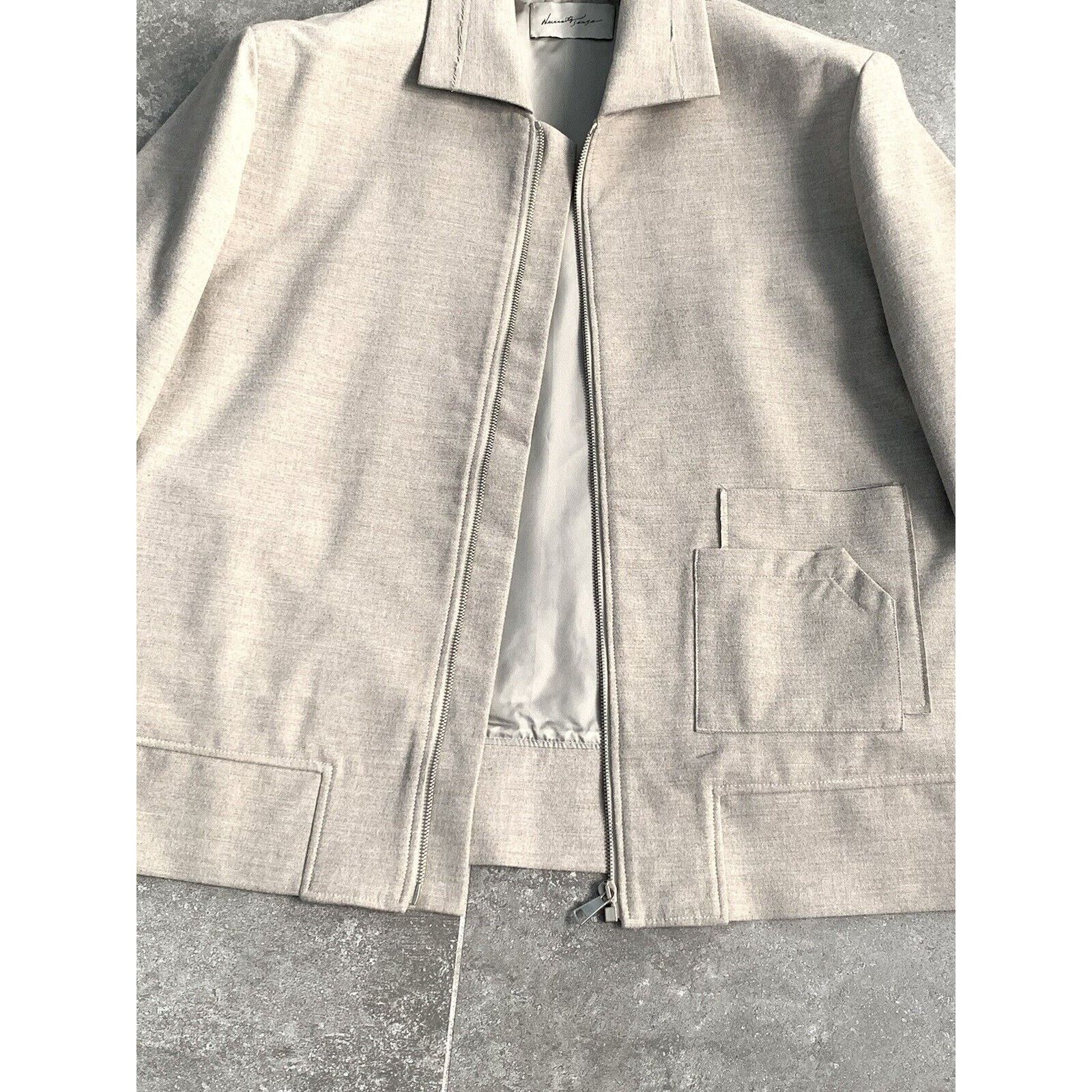 Designer × Japanese Brand × NE.SENSE NE.SENSE NECESSITY SENSE Tweed Wool Chore Bomber Jacket SZ S Size US S / EU 44-46 / 1 - 16 Thumbnail