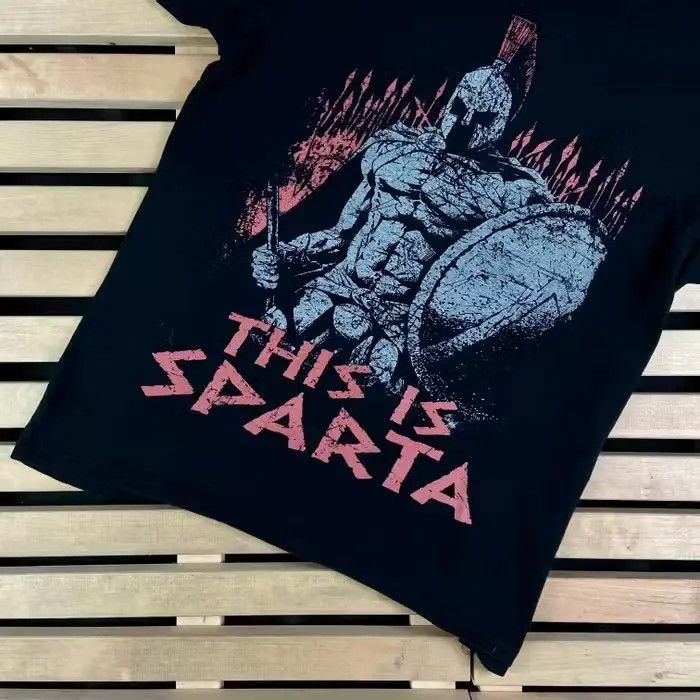 Vintage Mens Vintage T Shirt This Is Sparta Size M Size US M / EU 48-50 / 2 - 3 Thumbnail