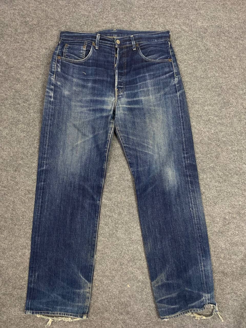 Levi's vintage levis 503b-xx big e selvedge distressed denim Size US 35 - 9 Thumbnail