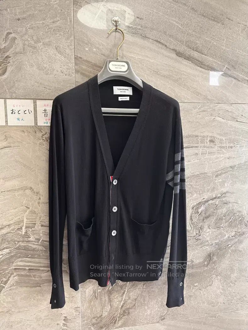 Thom Browne Thom Browne Black woolen cardigan Size US S / EU 44-46 / 1 - 2 Thumbnail