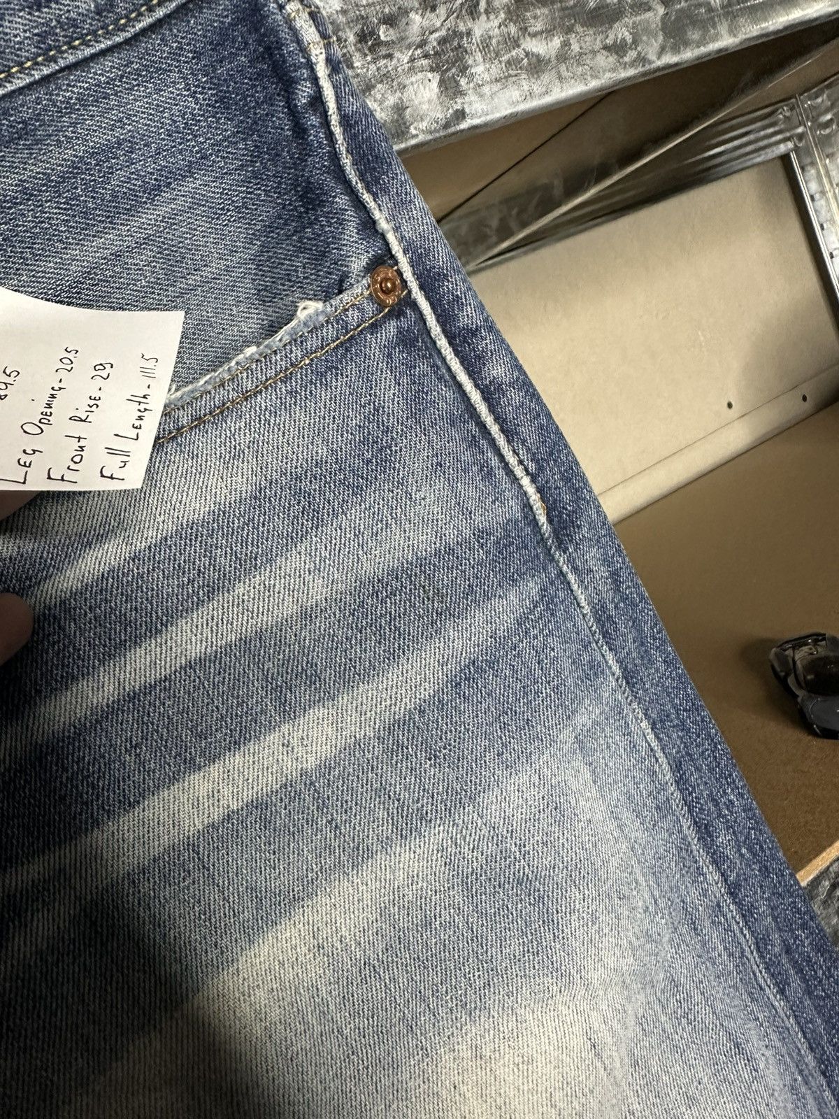 Levi's Levi's 501 Men's Jeans W34 L34 Blue Denim Distressed Pants Size US 34 / EU 50 - 10 Thumbnail