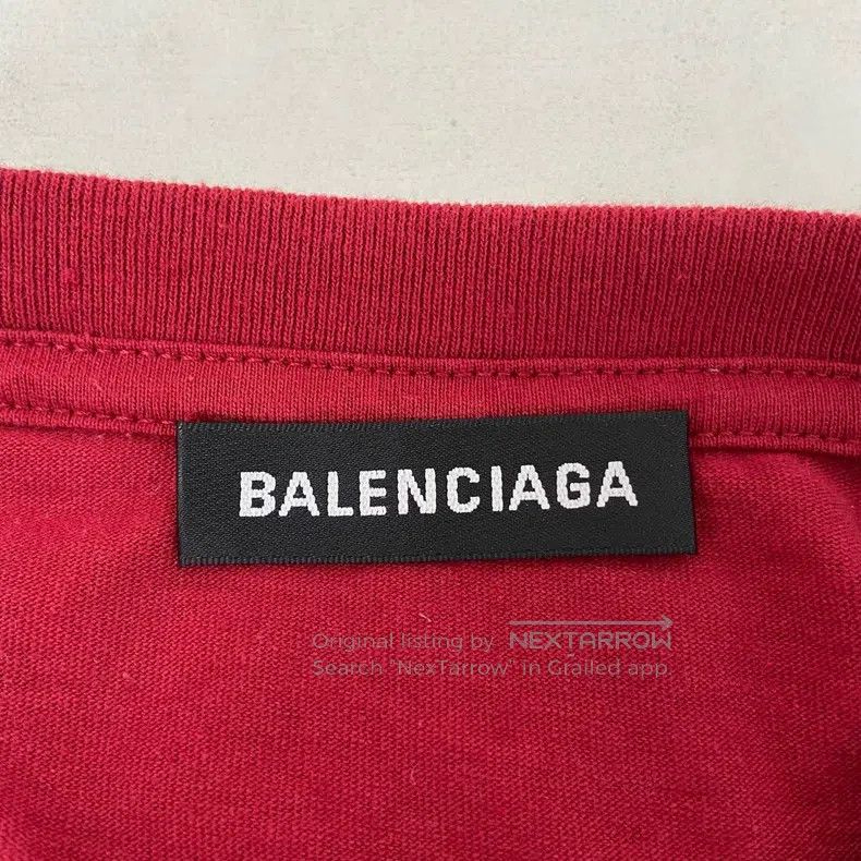 Balenciaga Balenciaga Letter Logo Red T-Shirt Size US M / EU 48-50 / 2 - 5 Thumbnail