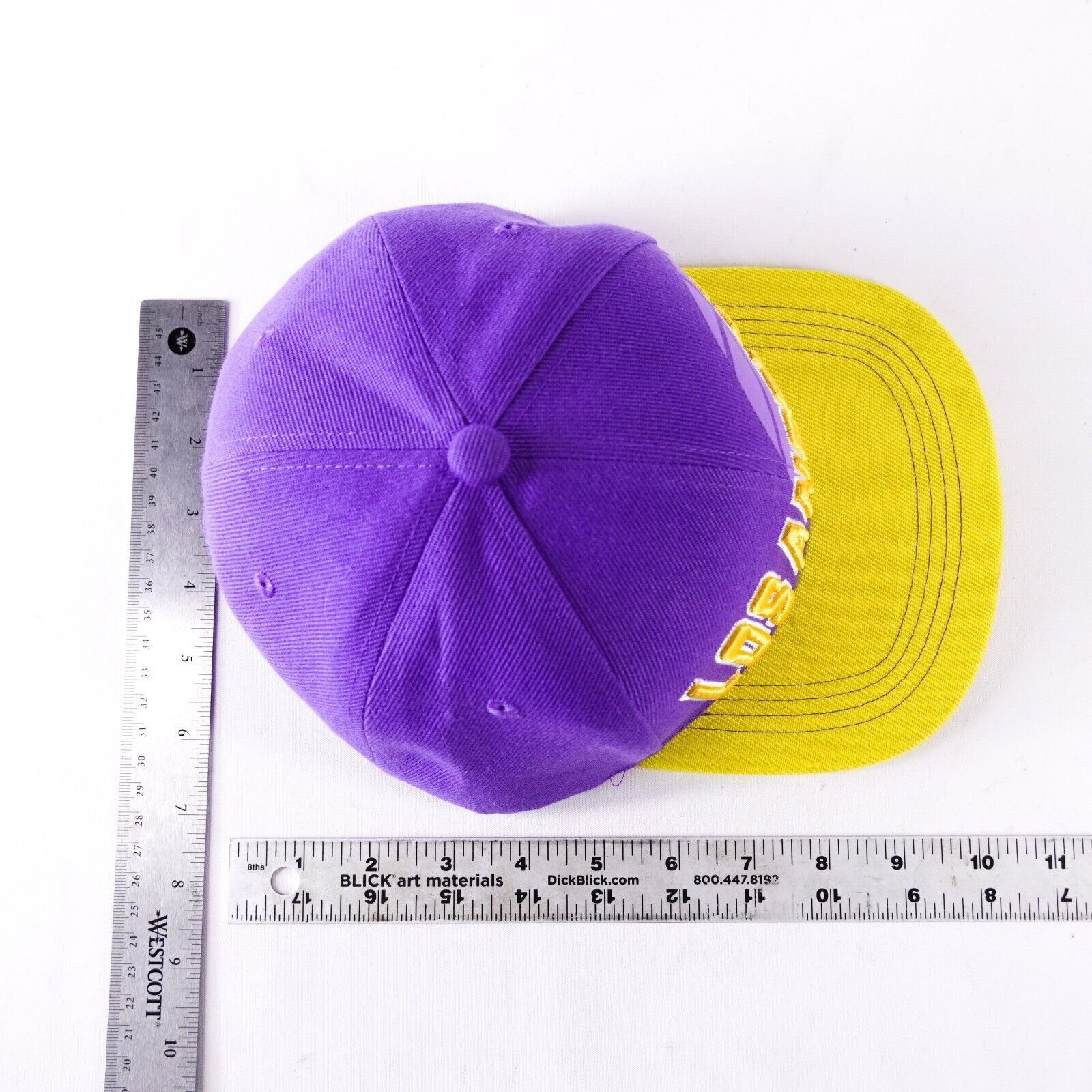 NBA Los Angeles Lakers Basketball Hat Visor Cap Snapback Purple Size ONE SIZE - 9 Thumbnail