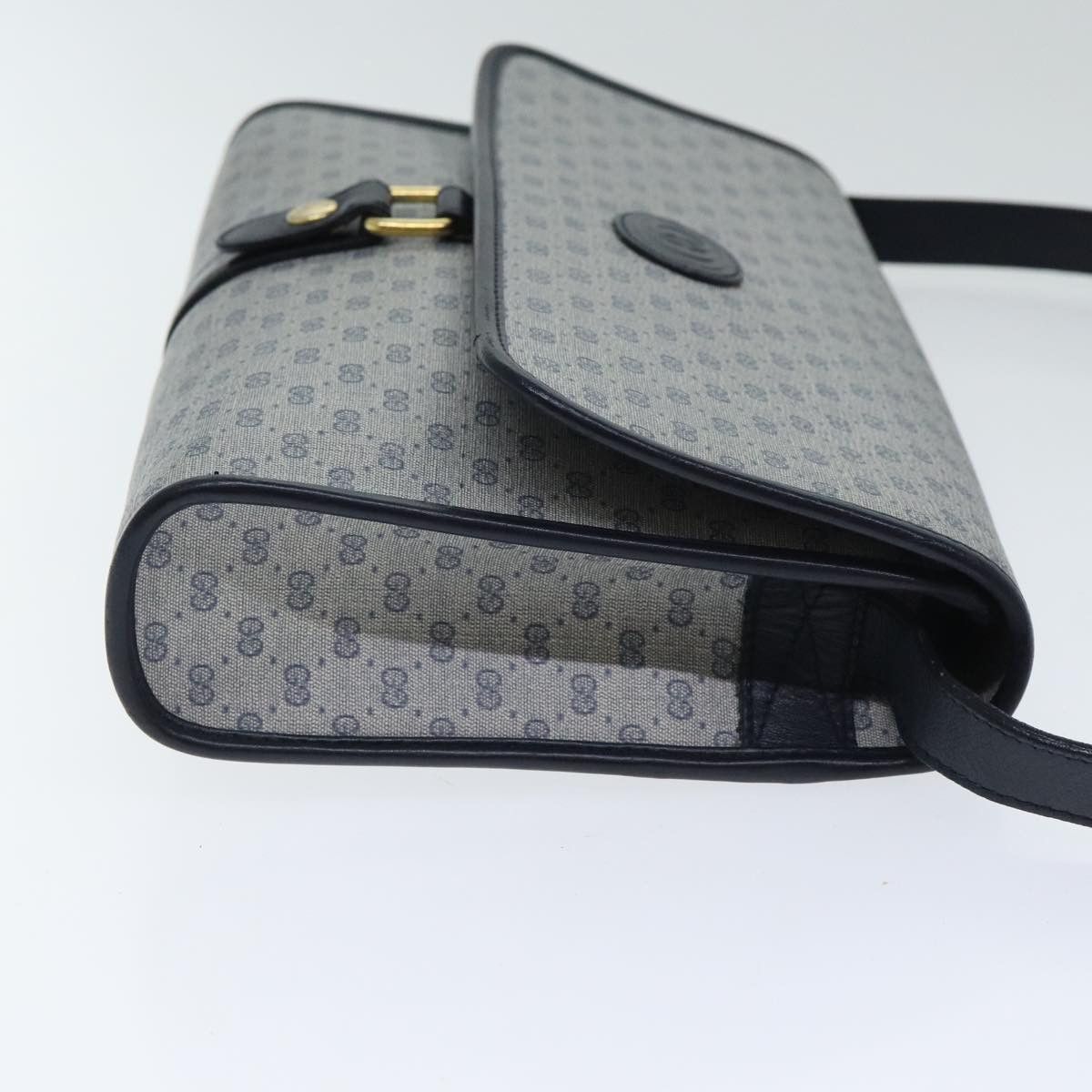 Gucci GUCCI Micro GG Supreme Shoulder Bag Navy Gold 001 115 001 Size ONE SIZE - 4 Thumbnail