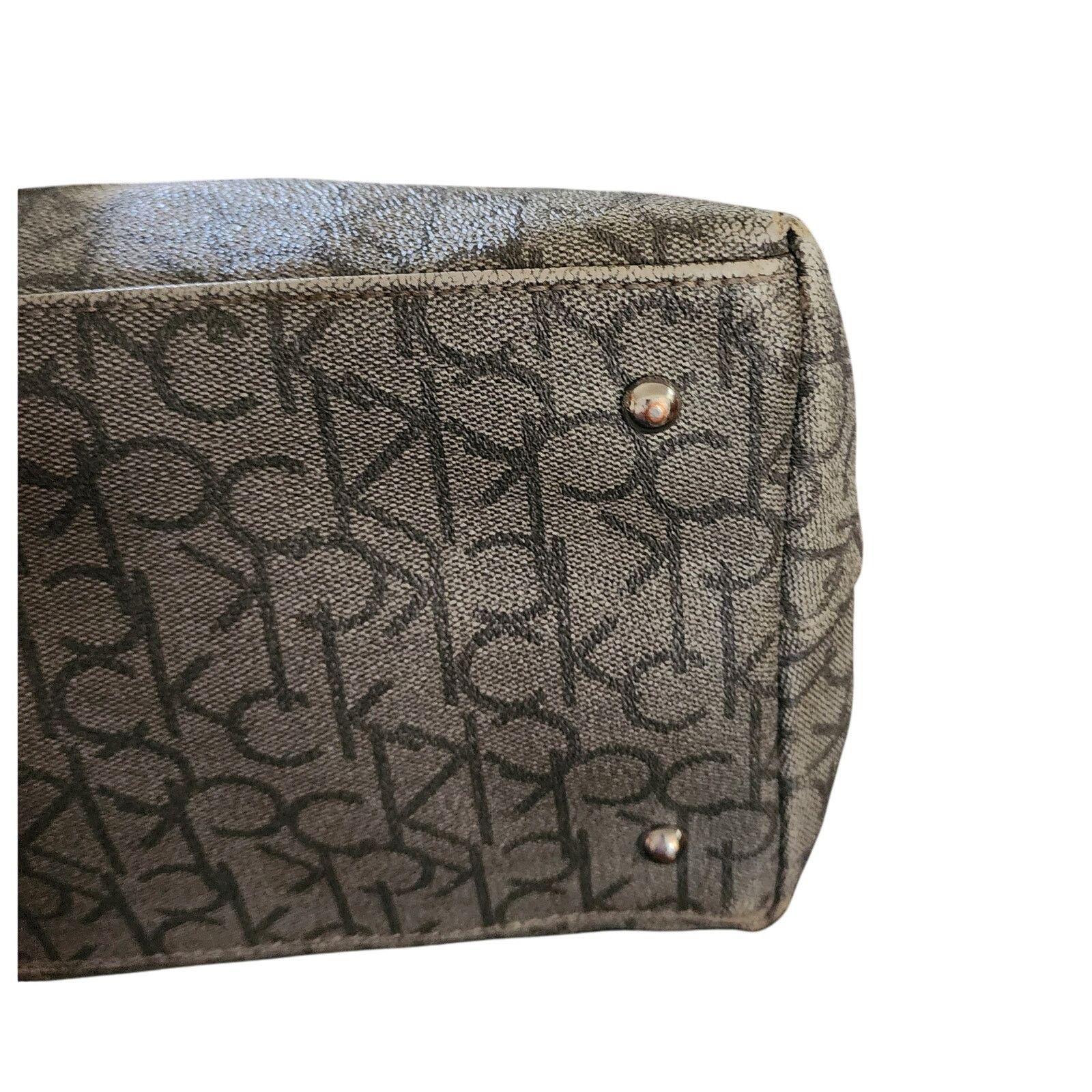 Calvin Klein Calvin Klein faux leather silver and black crossbody bag Size ONE SIZE - 7 Thumbnail