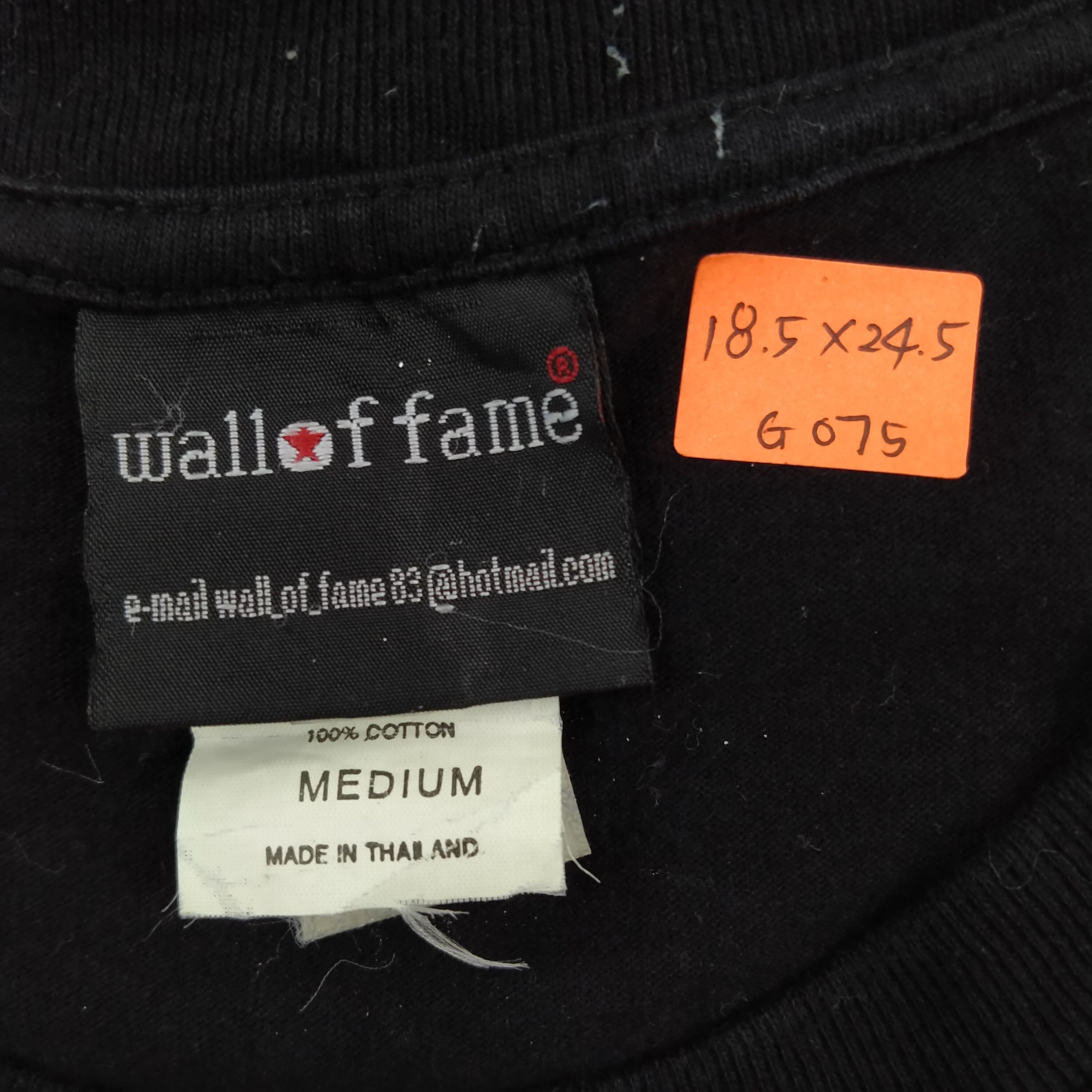 Band Tees Vintage Jimi Hendrix Wall Of Fame Medium Tshirt - G075 Size US S / EU 44-46 / 1 - 3 Thumbnail