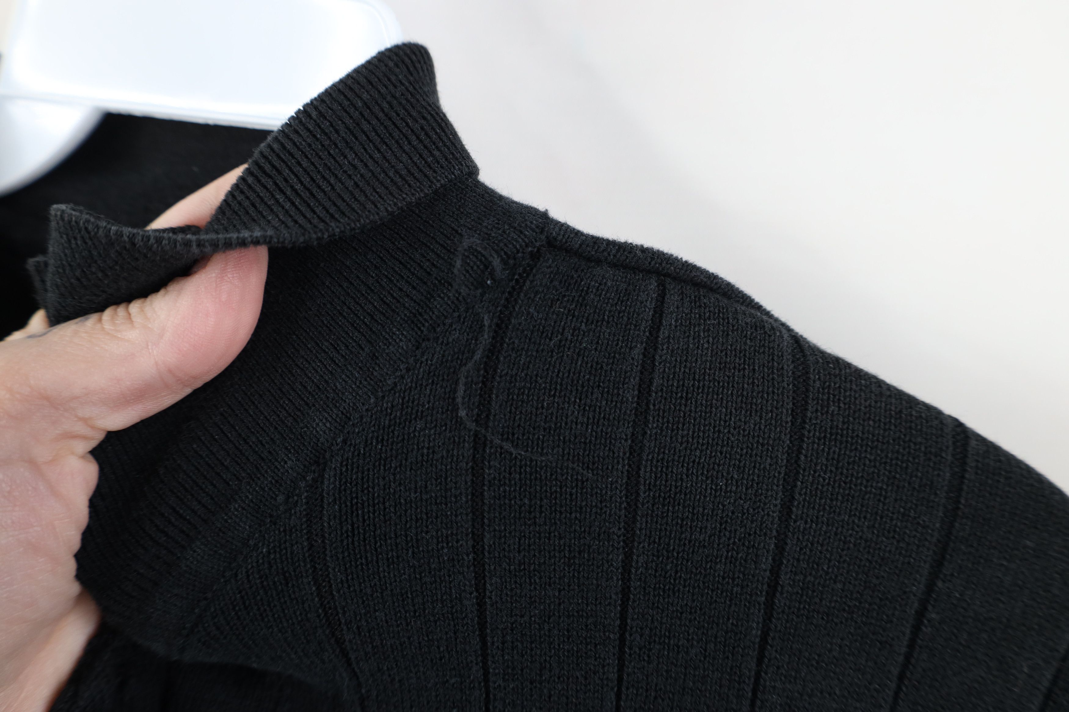 Vintage Vintage 90s Streetwear Ribbed Knit Pullover Polo Shirt Size US L / EU 52-54 / 3 - 5 Thumbnail