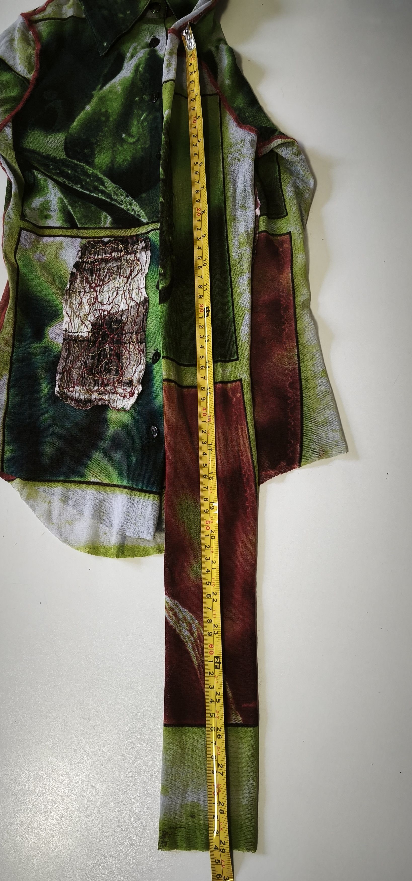 Jean Paul Gaultier Sping 2002 - Plants Photos print mesh top Size S / US 4 / IT 40 - 5 Thumbnail