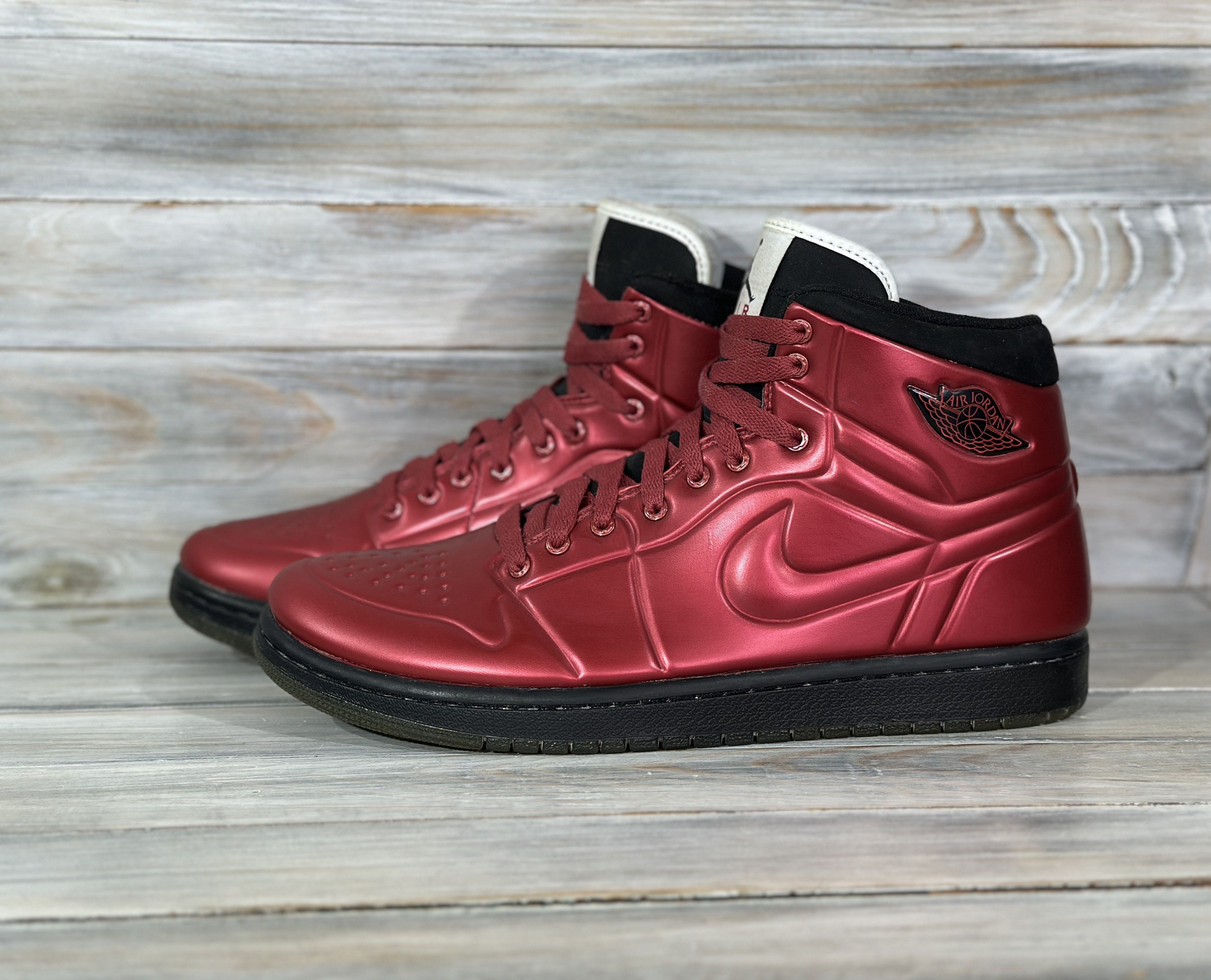 Nike NIKE Air Jordan 1 Anodized 'RED' High Top Sneakers Sport Size US 9 / EU 42 - 18 Thumbnail