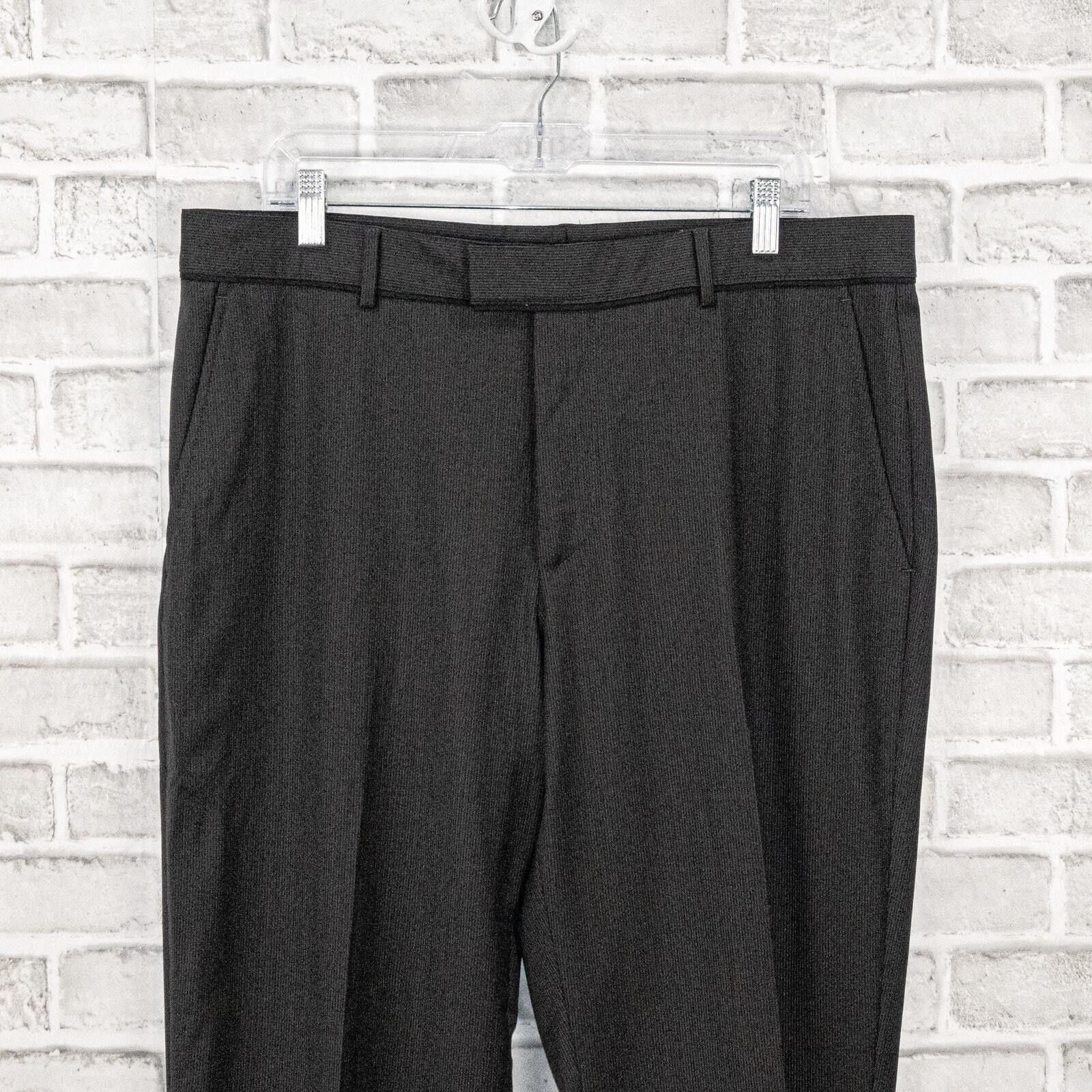 Z Zegna Z Zegna Flat Front Dress Pants Dark Brown micro striped Size US 36 / EU 52 - 6 Thumbnail
