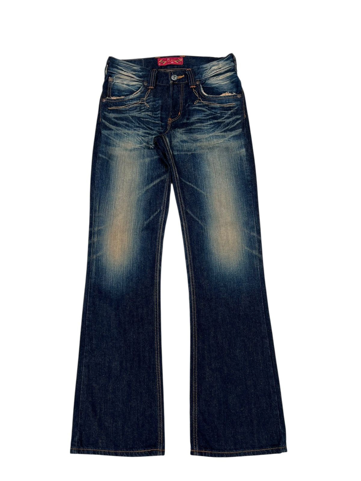 Edwin 2000s Edwin 421XVS Mud Wash Denim Bootcut Jeans Size US 29 - 1 Thumbnail