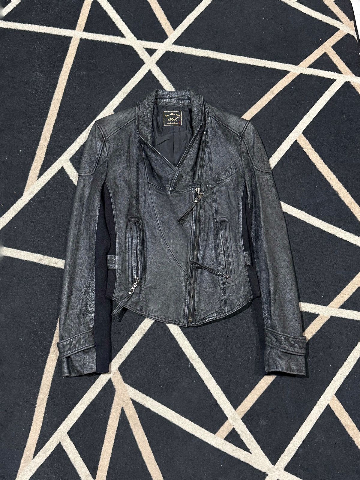 Yasuyuki Ishii Leather Jacket Japanese Brand Styled Asymmetrical Size US S / EU 44-46 / 1 - 1 Thumbnail