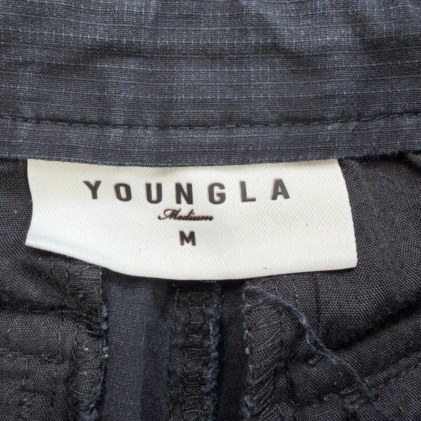 YoungLA YoungLA Cargo Pants Mens M Black Washed Riptop Gym Size US 32 / EU 48 - 3 Thumbnail