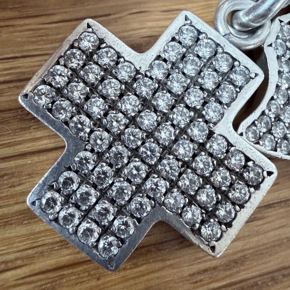 Chrome Hearts Chrome Hearts Three Trinkets Pavé Diamond Pendant & 24”chain Size ONE SIZE - 9 Thumbnail