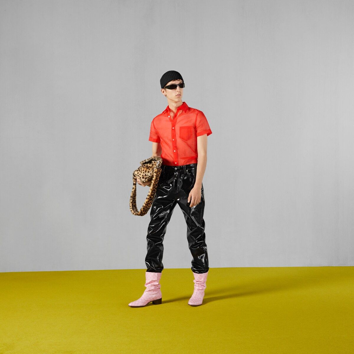 Gucci 34 - Gucci Black Vinyl Pants Trousers Size US 34 / EU 50 - 2 Thumbnail