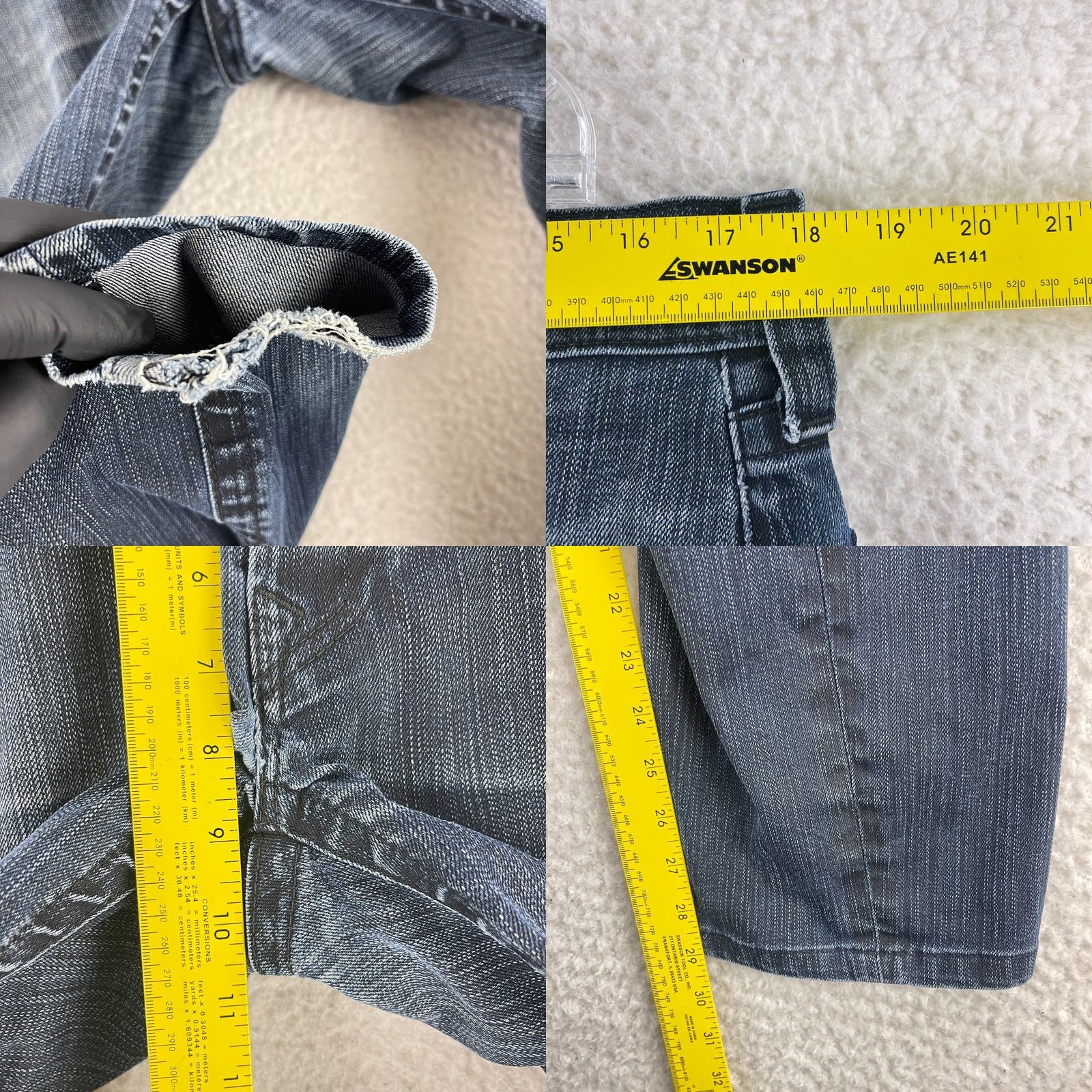 True Religion True Religion Geno Straight Jeans Mens Size 33 Blue Denim Dark Wash Casual Jeans Mens Size US 33 - 8 Thumbnail
