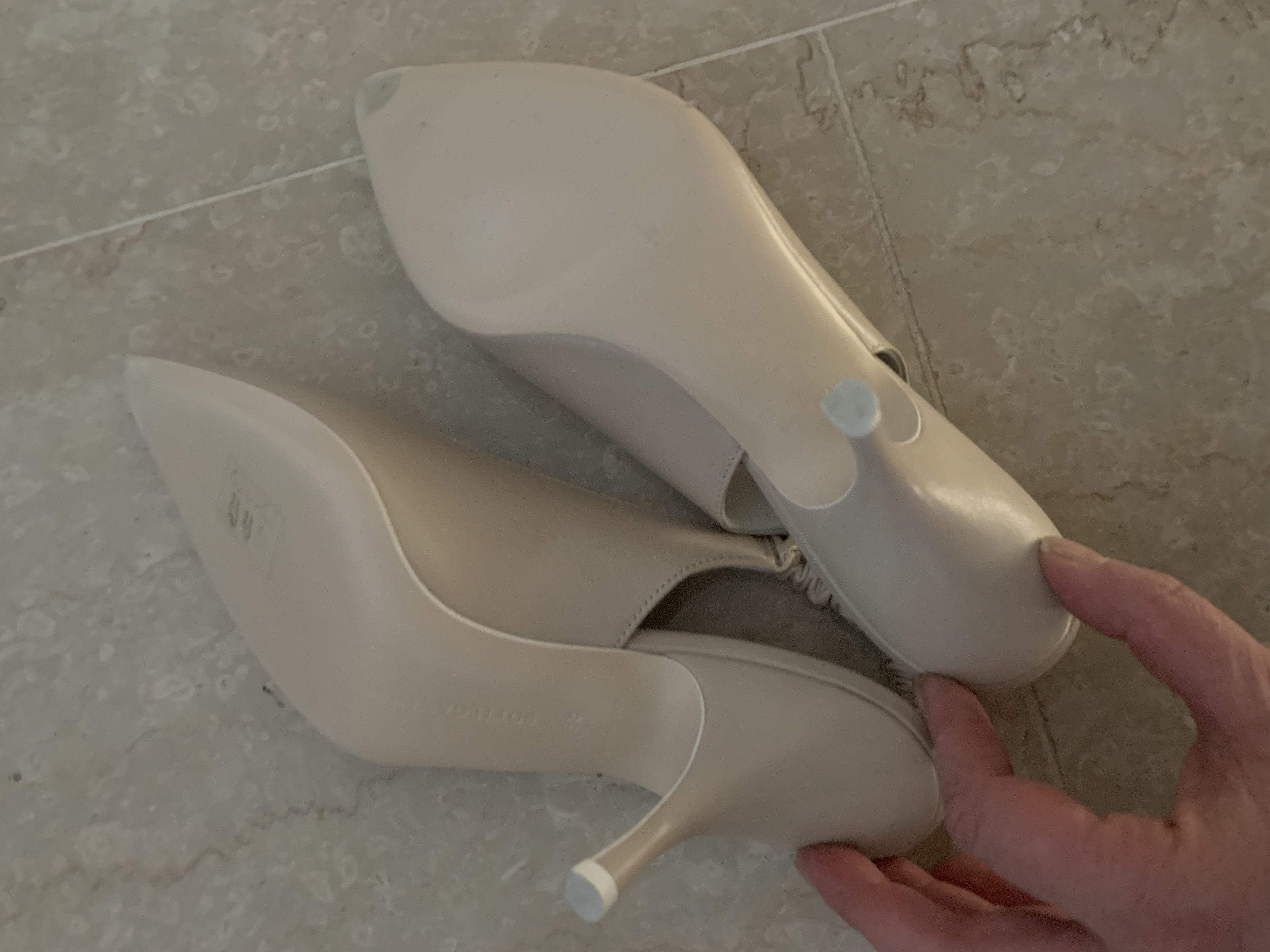 Bottega Veneta Almond slingback pumps in beige Size US 8 / IT 38 - 4 Thumbnail