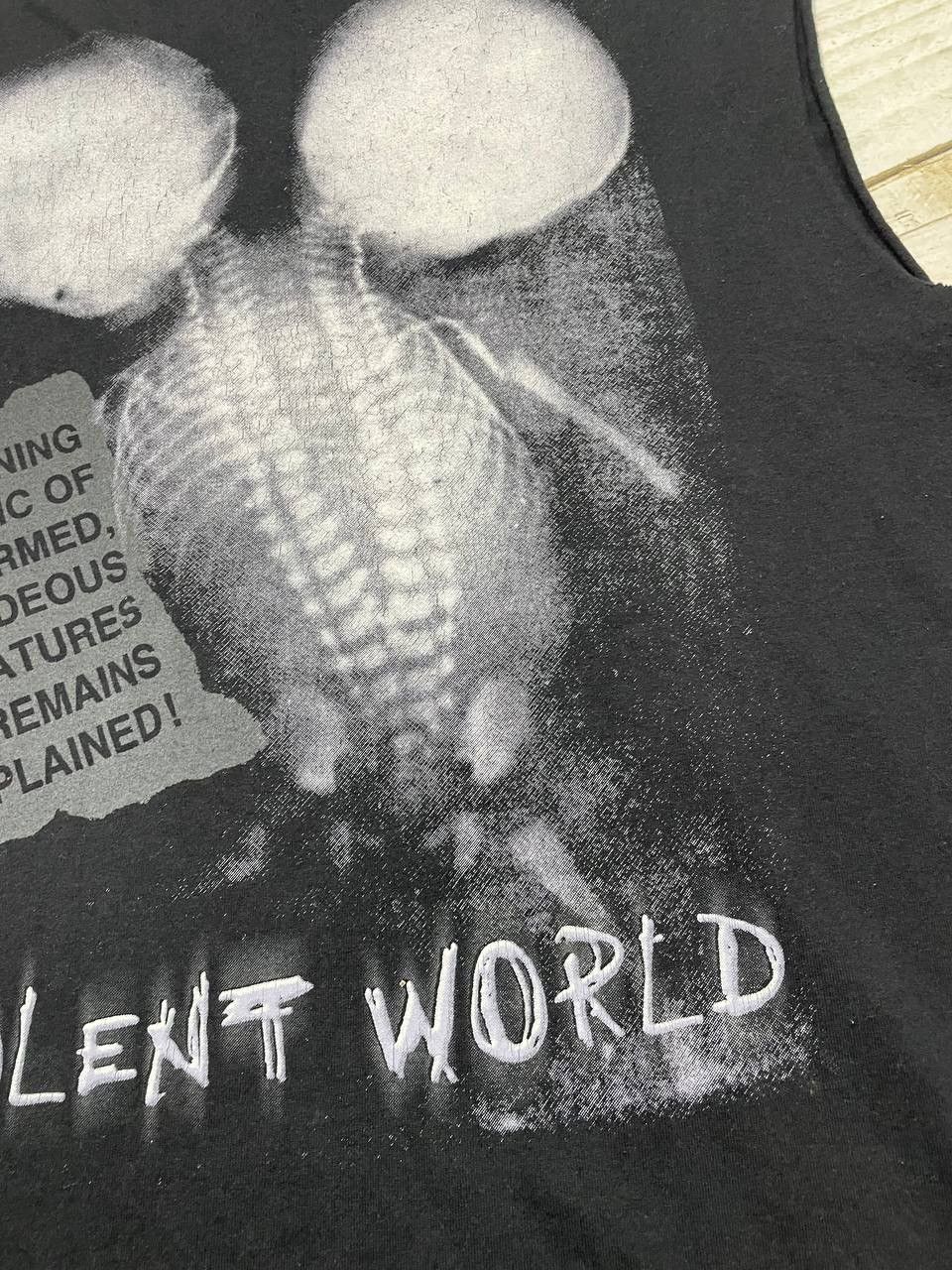 Band Tees Vintage Misfits Violent World 1999 Shirt Sleeveless Rock Y2K Size US XL / EU 56 / 4 - 14 Thumbnail