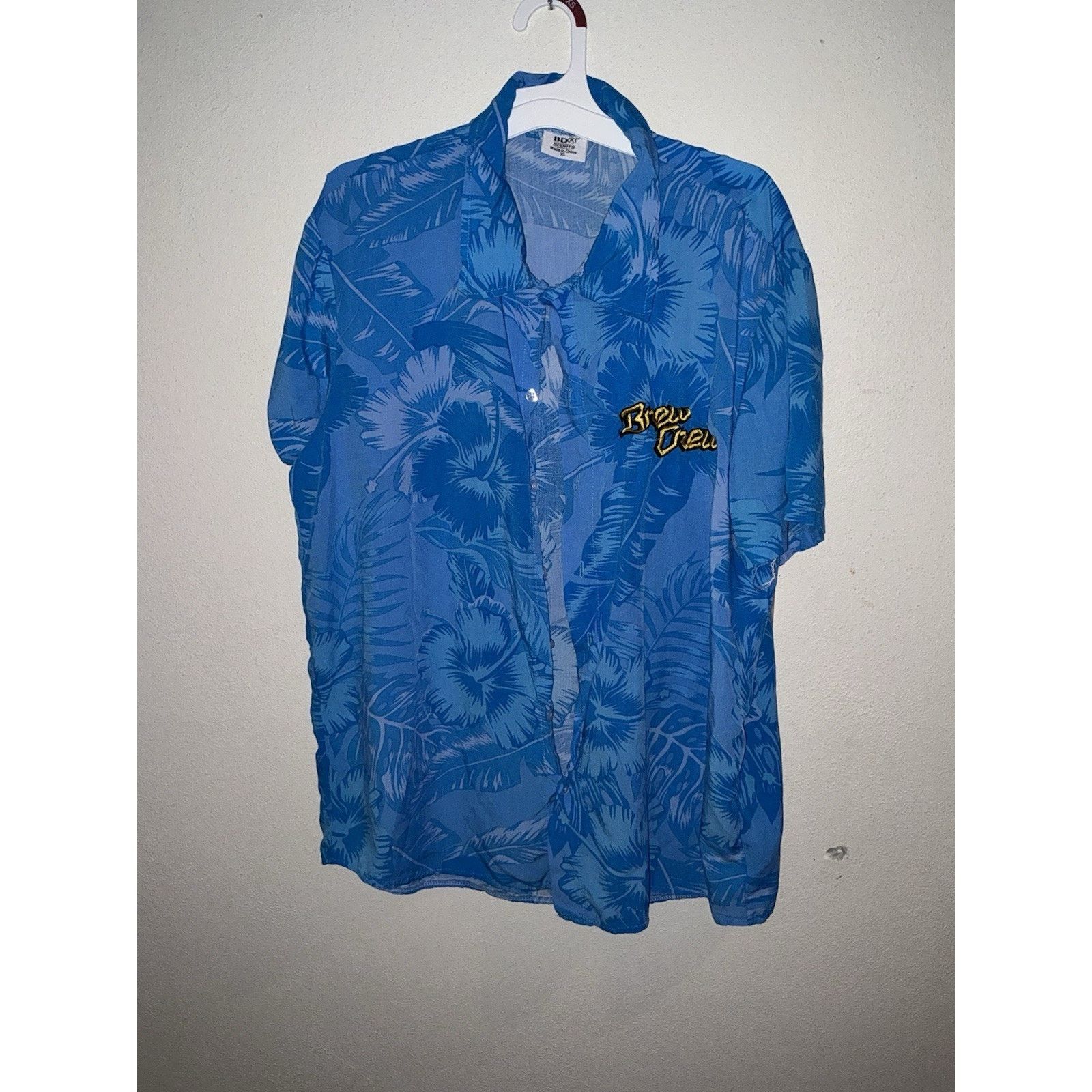 Other Milwaukee Brewers Hawaiian Shirt Mens Brew Crew Hibiscus S/S Size US XL / EU 56 / 4 - 1 Thumbnail