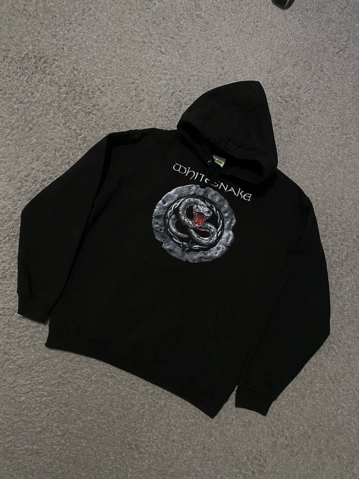 Band Tees × Vintage Whitesnake Vintage Hoodie Uroboros M Death Metal y2k grunge Size US M / EU 48-50 / 2 - 6 Thumbnail