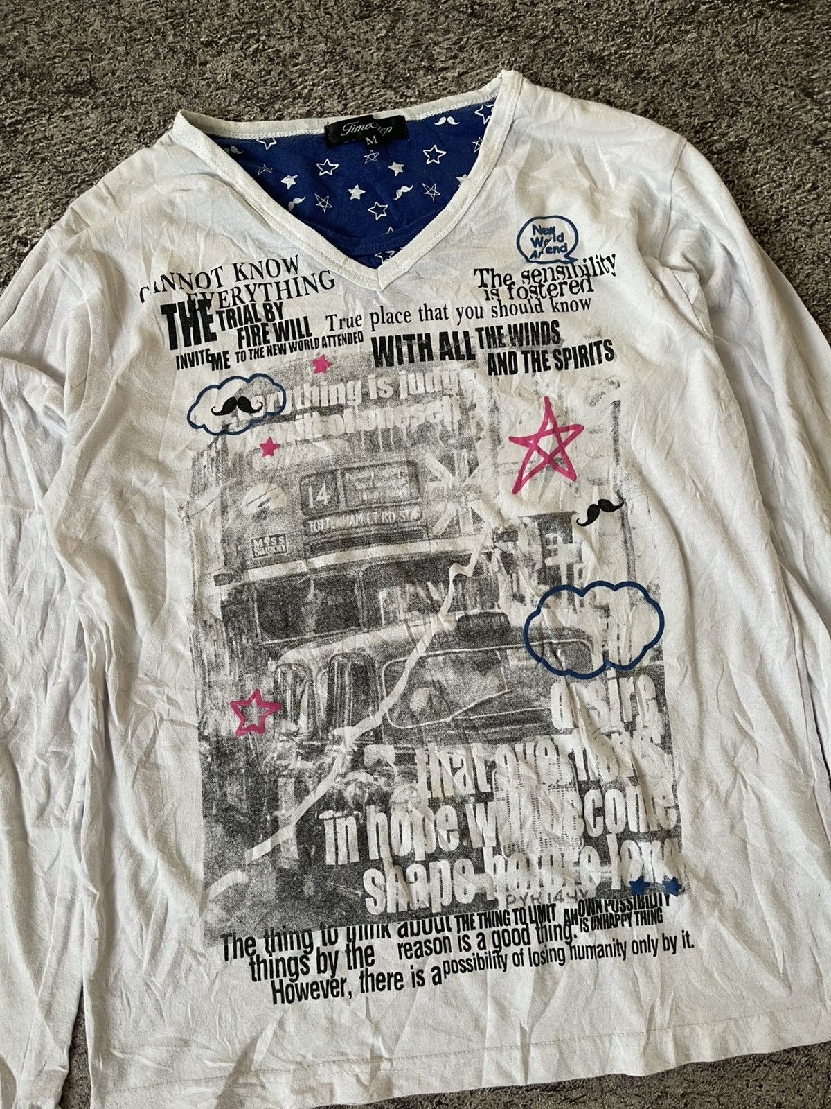 Japanese Brand Y2K Time Step doble layer Ifsixwasnine longsleeve Size US M / EU 48-50 / 2 - 2 Thumbnail