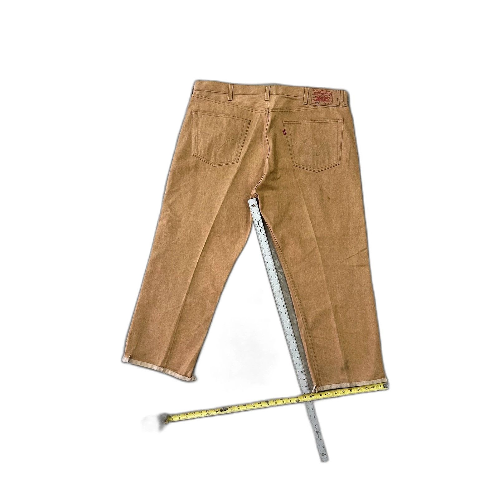 Levi's Vintage Levis 501 Men's Jeans Size 42x32 Straight Leg Brown Size US 42 / EU 58 - 7 Thumbnail