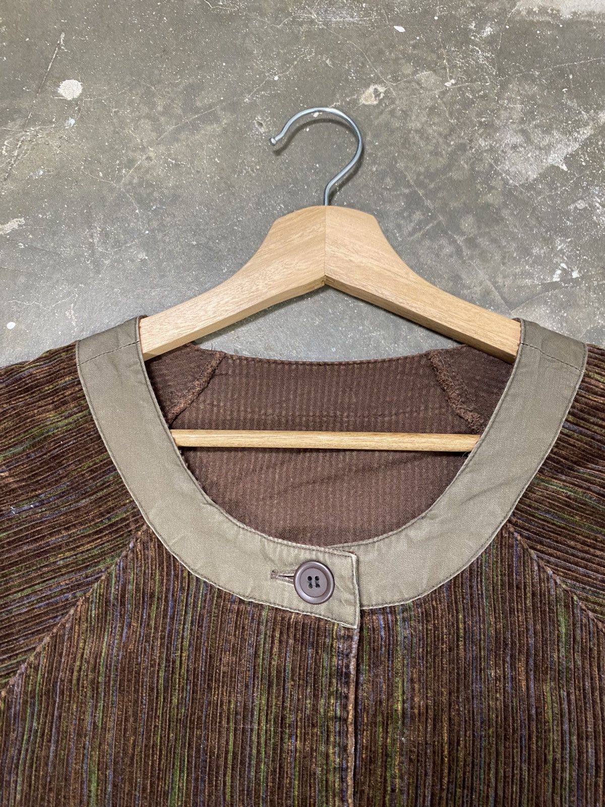 Lancel Vintage 90s Lancel Corduroy Buttons Jacket Size L / US 10 / IT 46 - 12 Thumbnail
