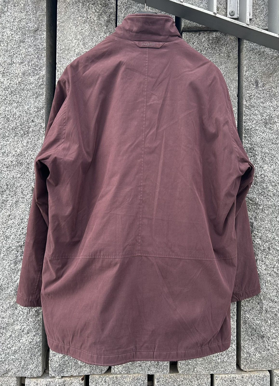 Bugatti Bugatti 1990s German Technical Jacket Burgundy Gorpcore 54 Size US L / EU 52-54 / 3 - 3 Thumbnail