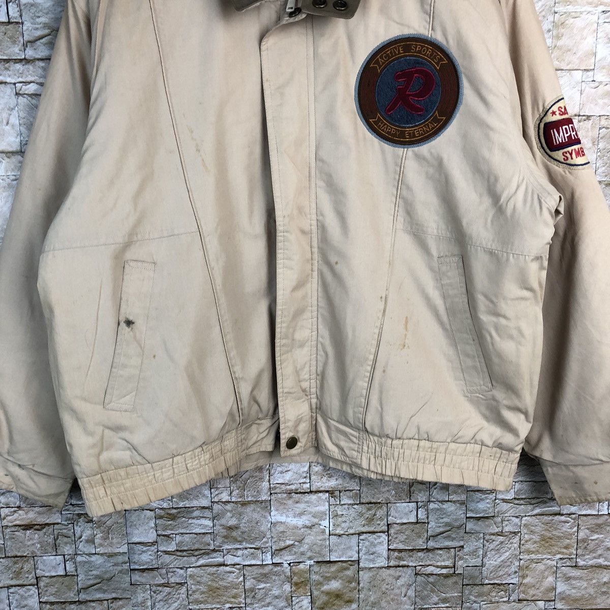 Japanese Brand Franco Masolti Brown Bombers Jacket #A561 Size US M / EU 48-50 / 2 - 6 Thumbnail