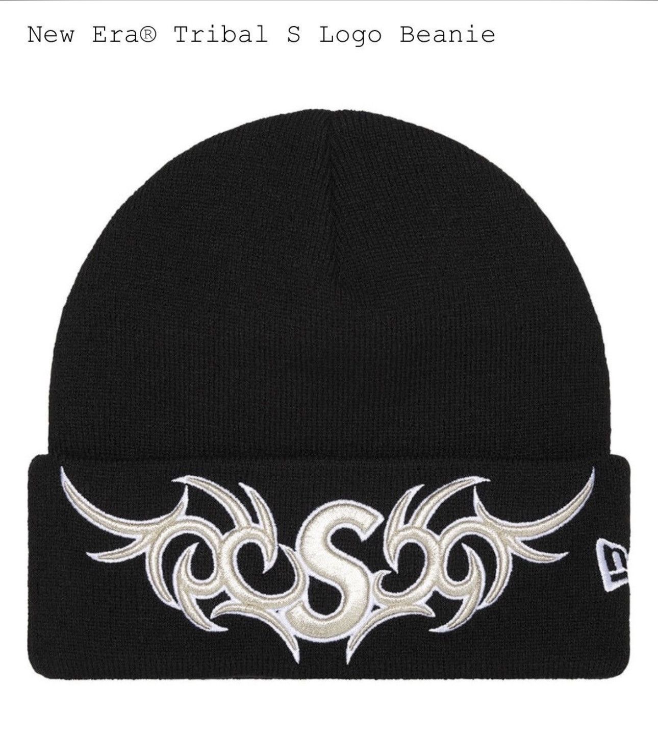 Supreme Supreme New Era® Tribal S Logo Beanie Size ONE SIZE - 1 Thumbnail