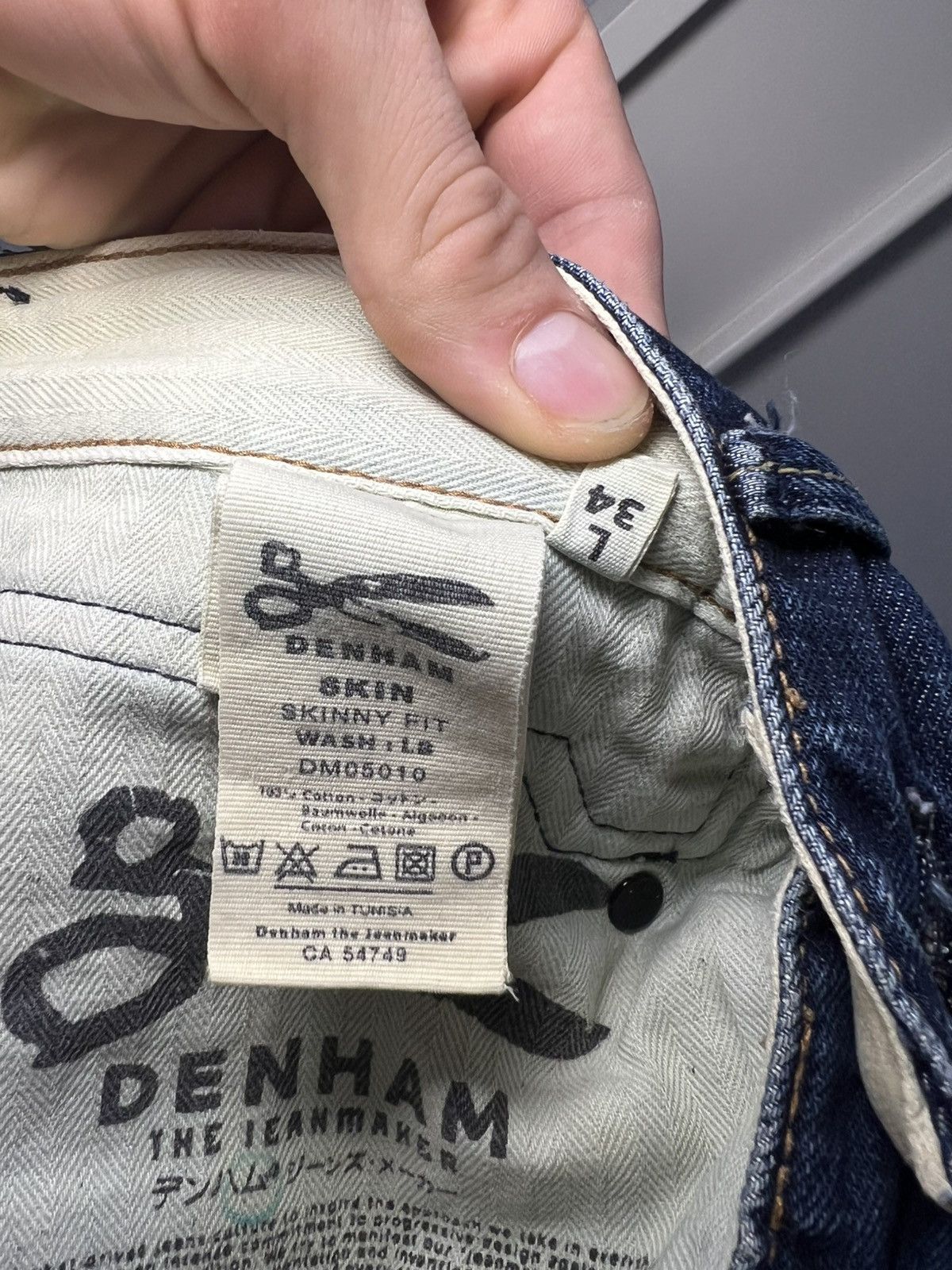 DENHAM Vintage Denham curved slim blue jeans Size US 29 - 18 Thumbnail